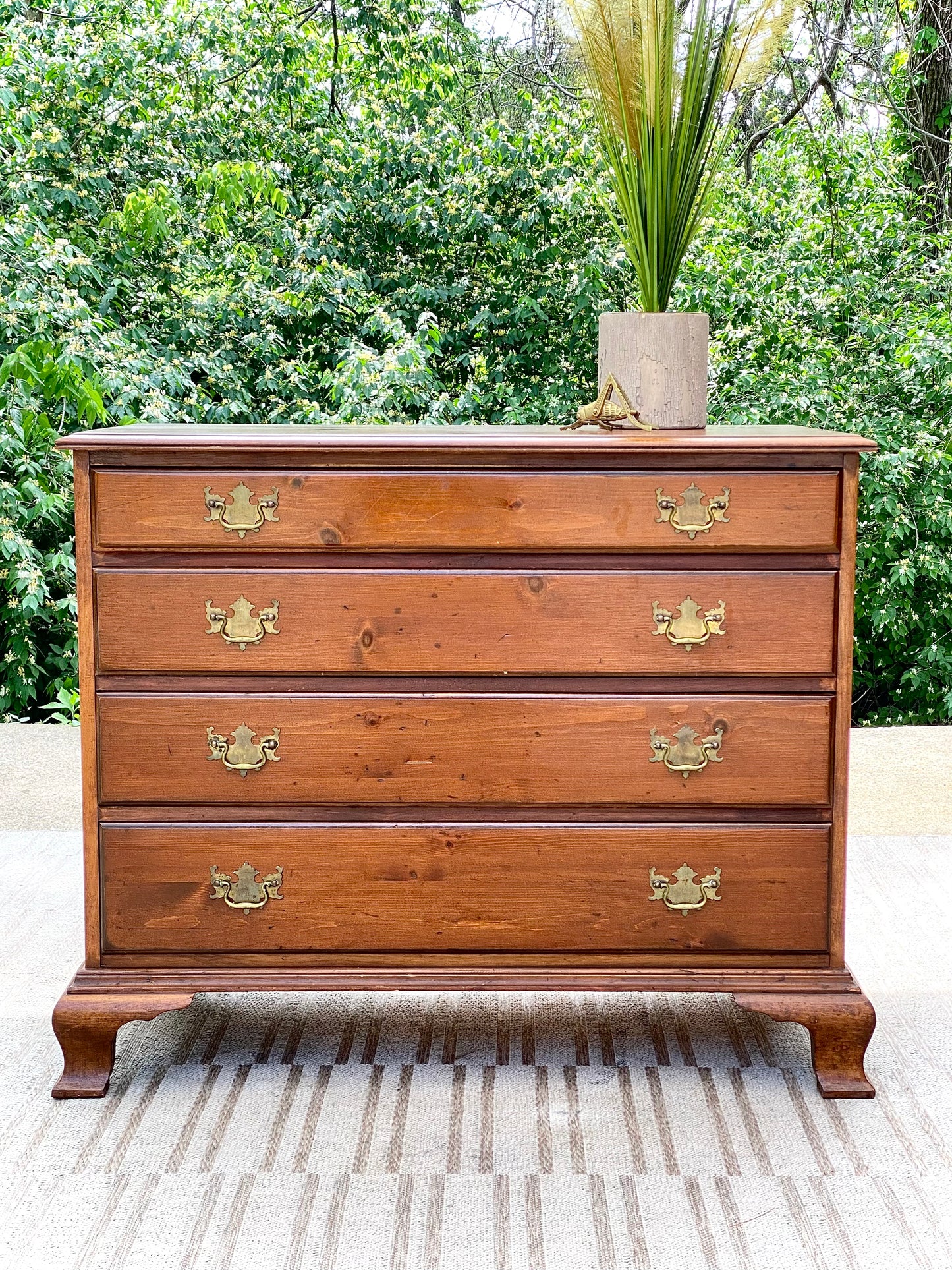 Vintage 4 Drawer Pine Dresser by Drexel