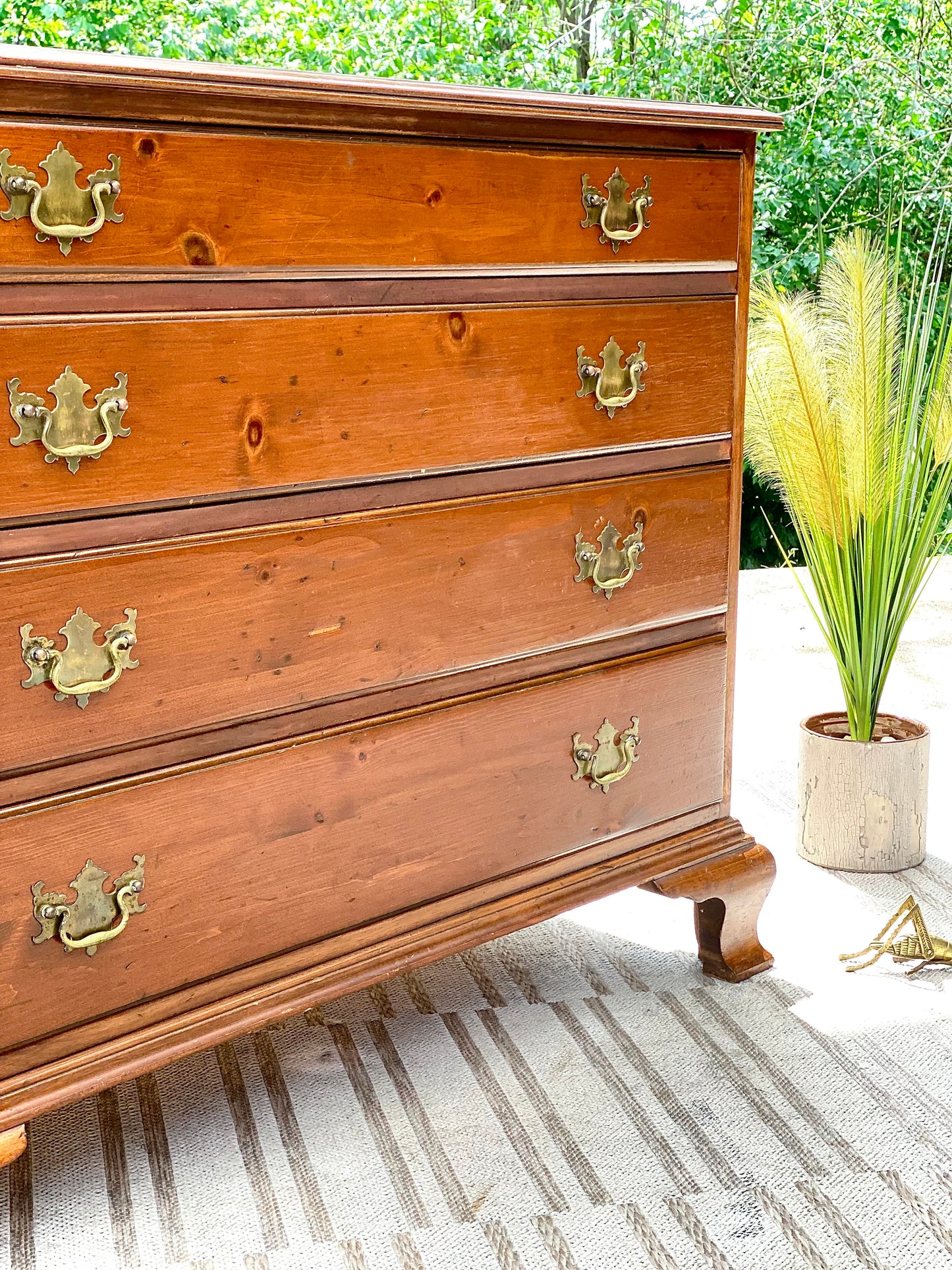 Vintage 4 Drawer Pine Dresser by Drexel