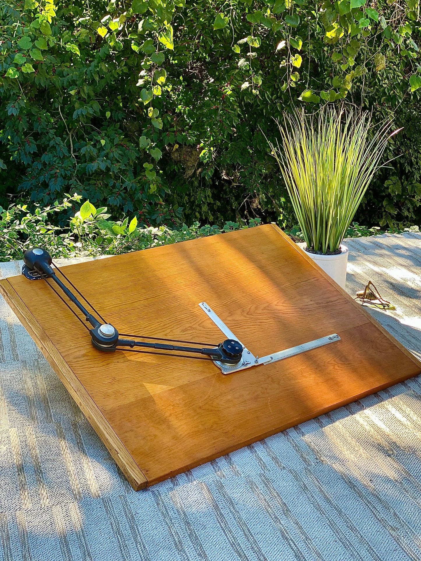 Vintage Bruning Wallace Drafting Table & Arm