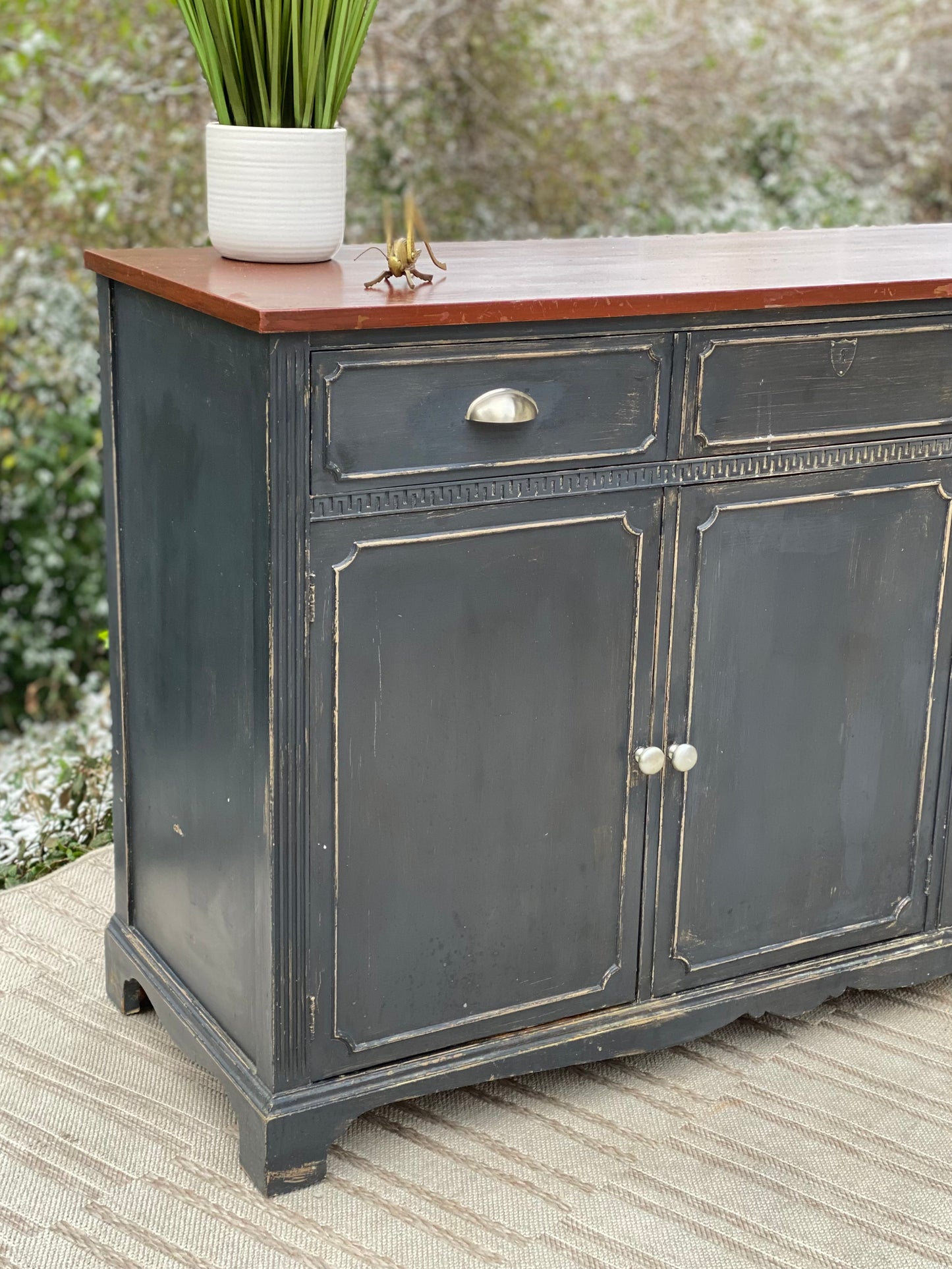 Vintage Painted Buffet Credenza