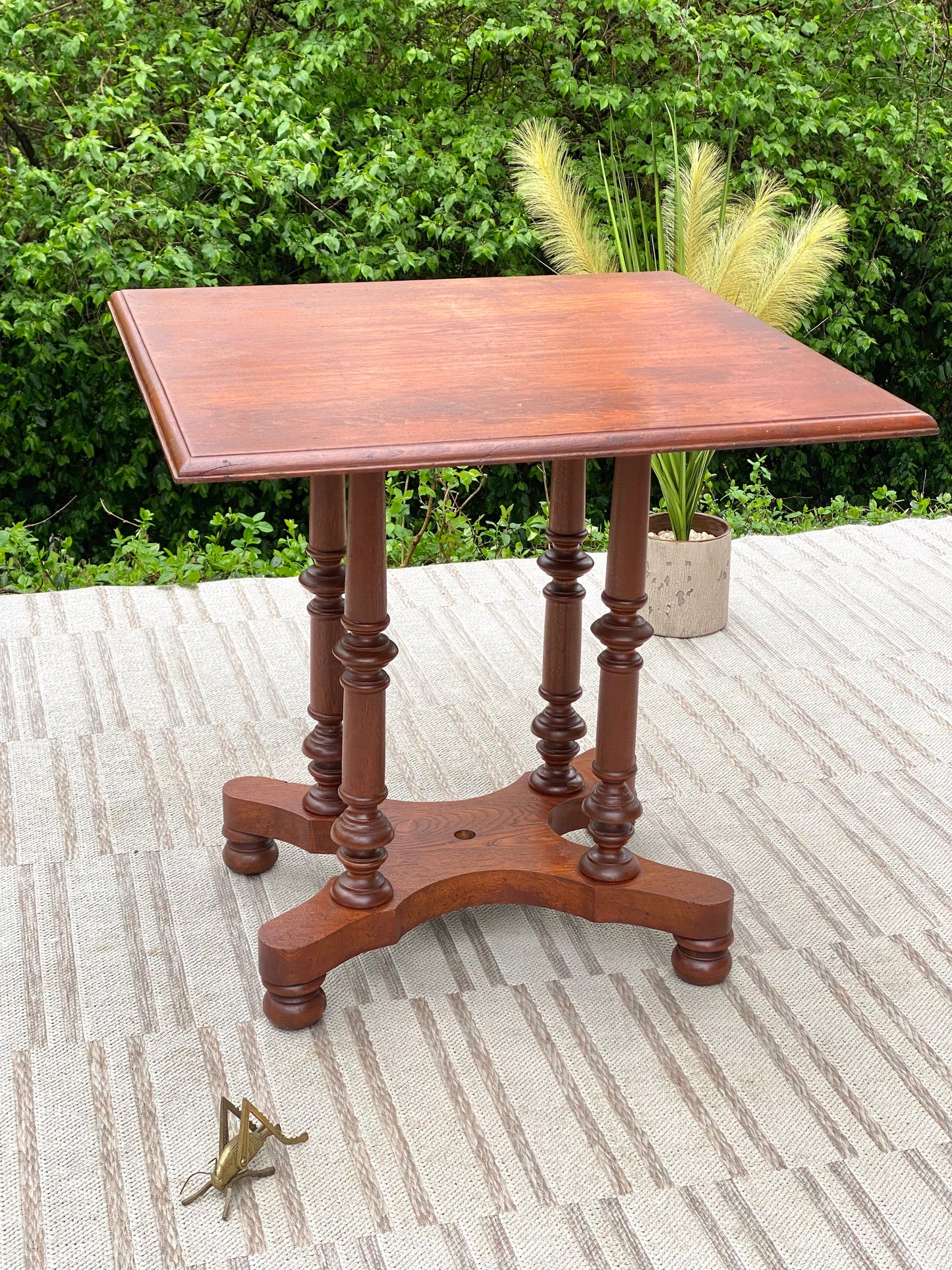Vintage Wooden Plant Stand Fern Table