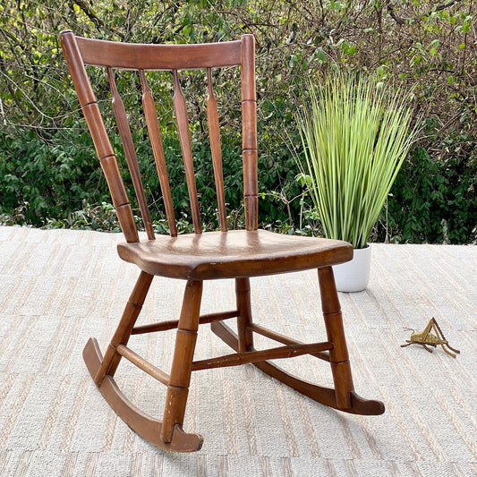Vintage Wooden Accent Chair