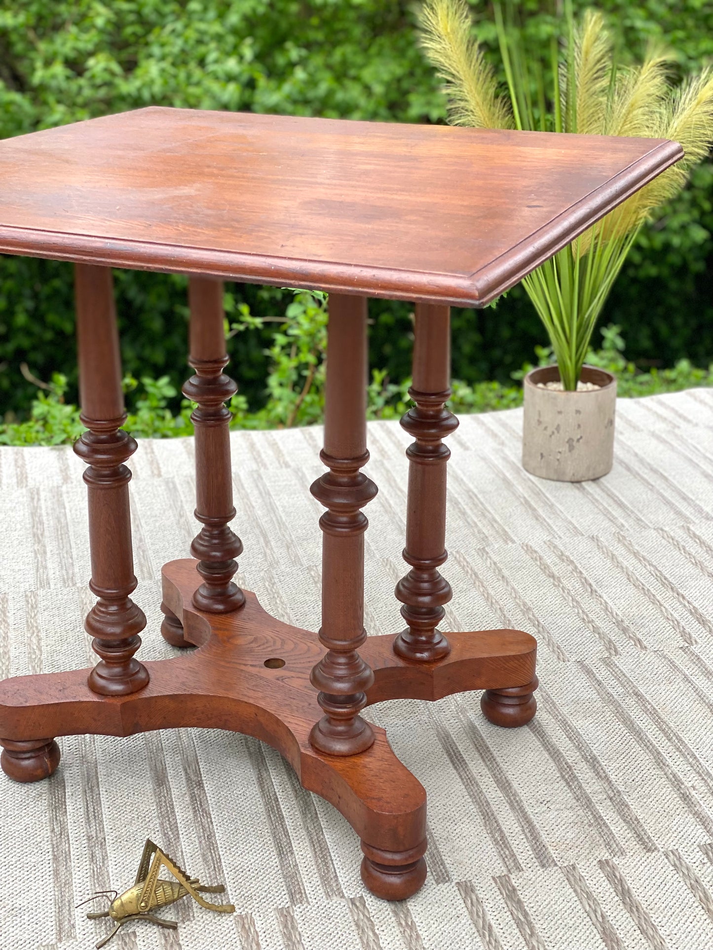 Vintage Wooden Plant Stand Fern Table