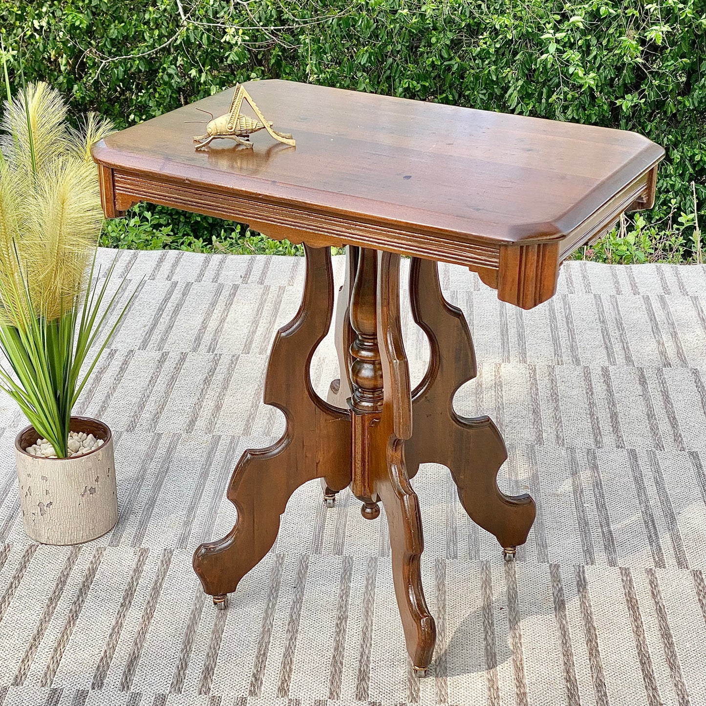 Vintage Plant Stand Side Table
