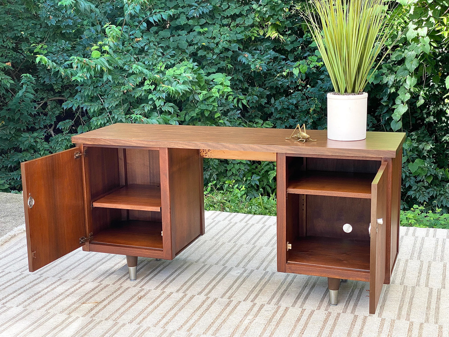 Vintage MCM Wooden Credenza