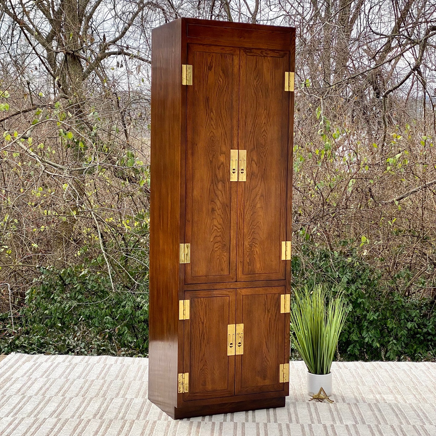 Vintage Henredon Tall Armoire Cabinet