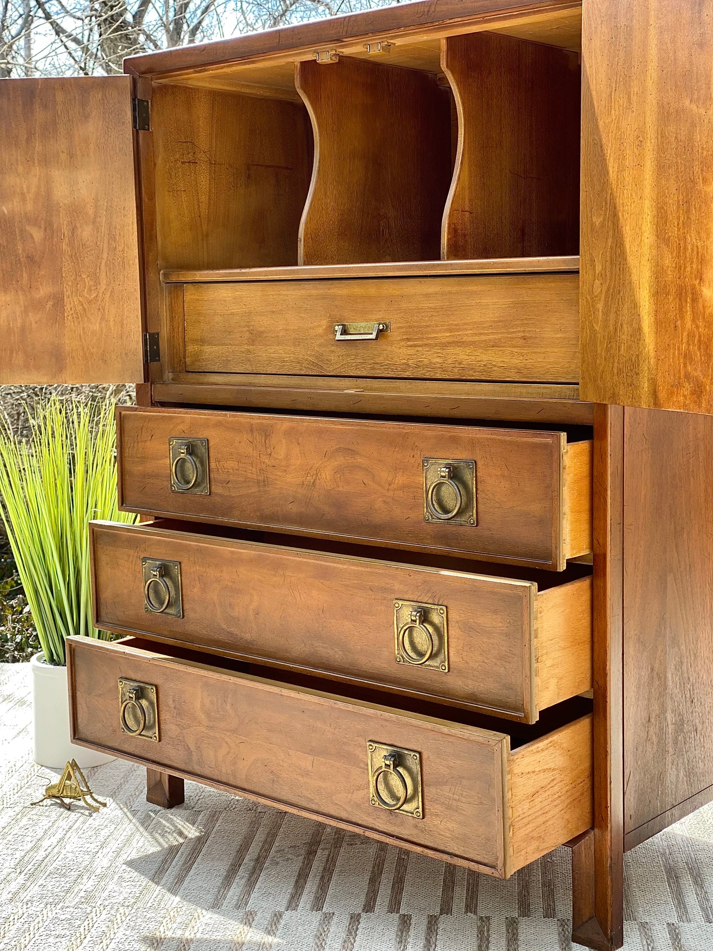 Vintage MCM American of Martinsville Highboy Dresser