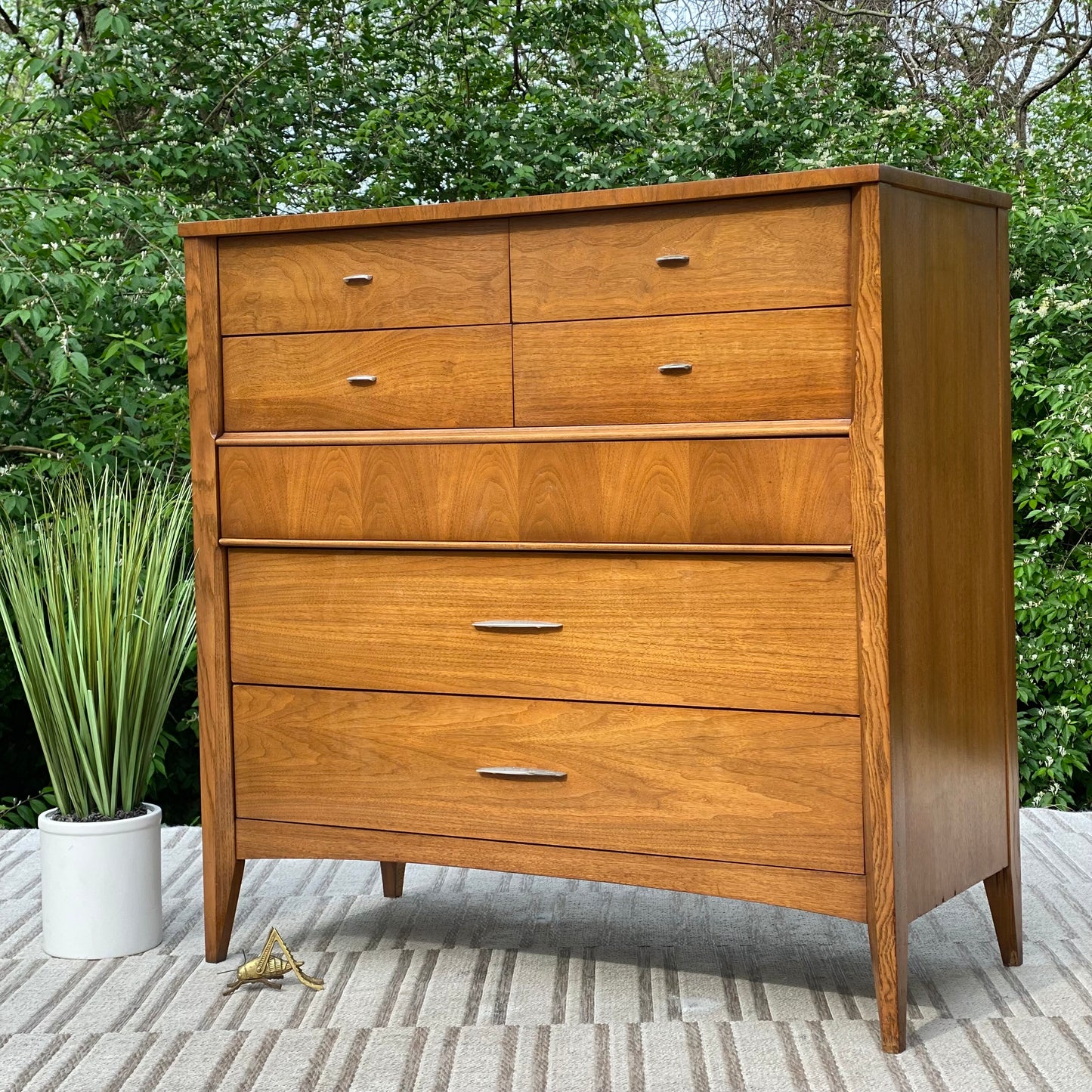 Vintage MCM Dixie Highboy Dresser