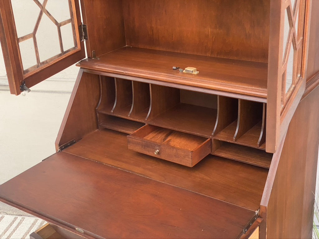 Vintage Wooden Secretary Hutch