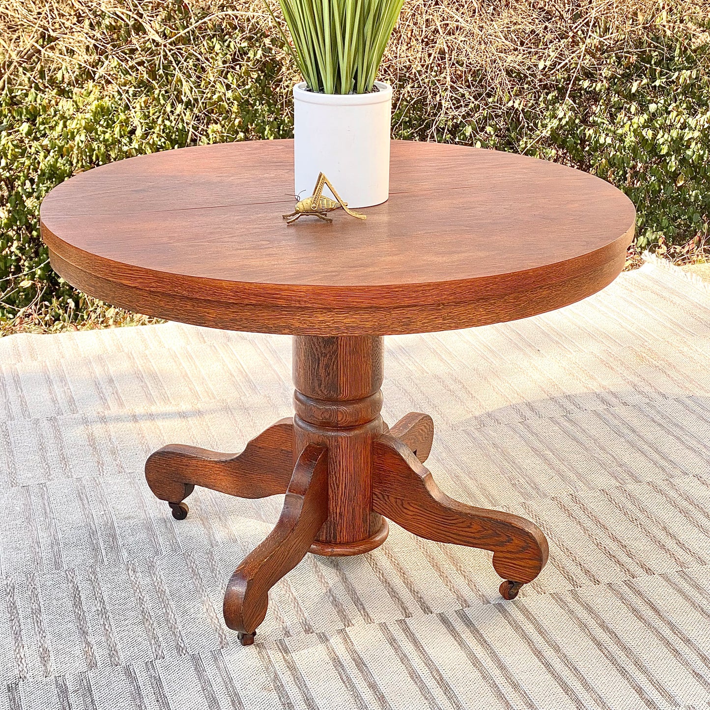 Vintage Wooden Round Table