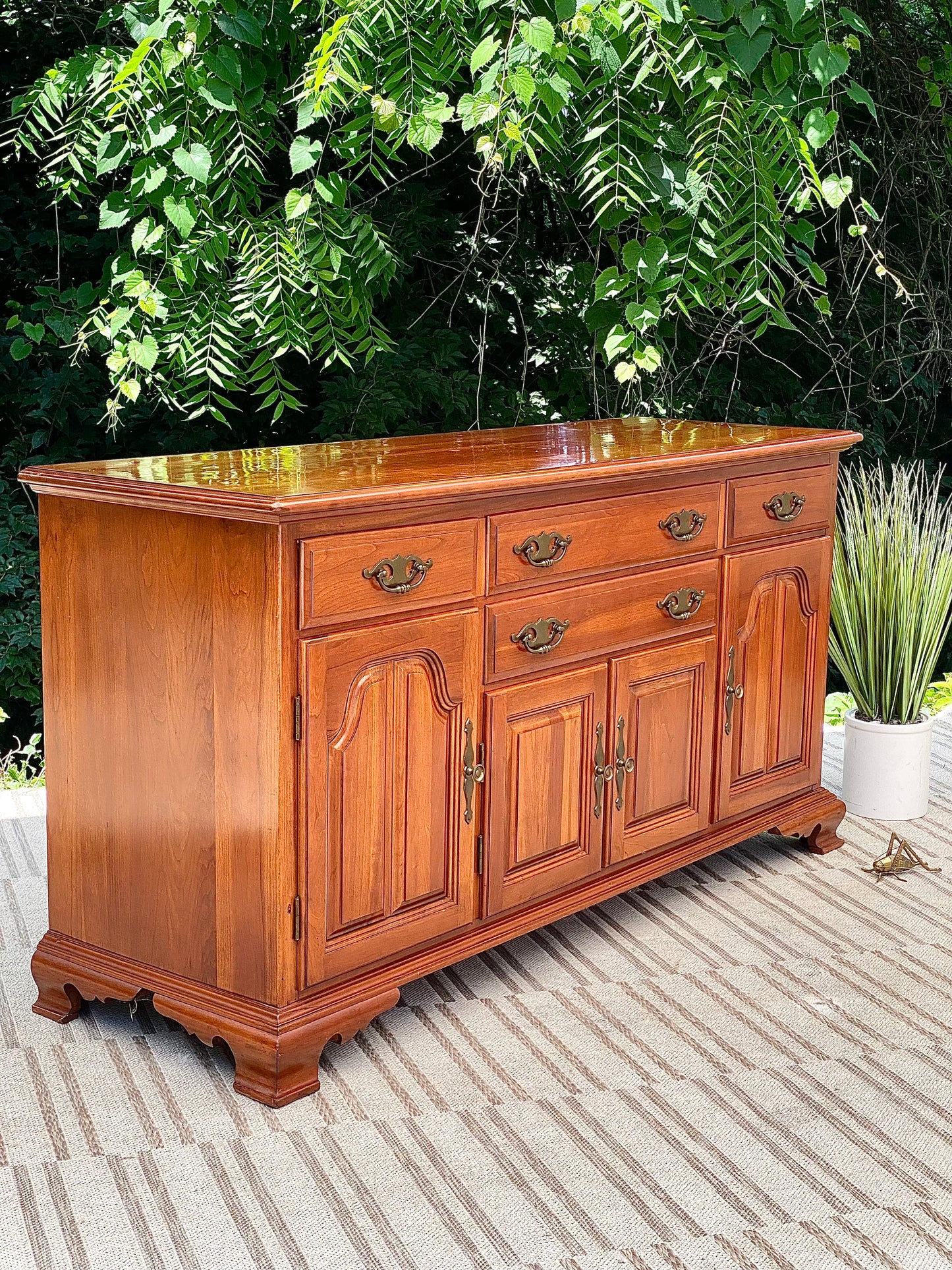 Vintage Taylor Jamestown Cherry Sideboard Buffet