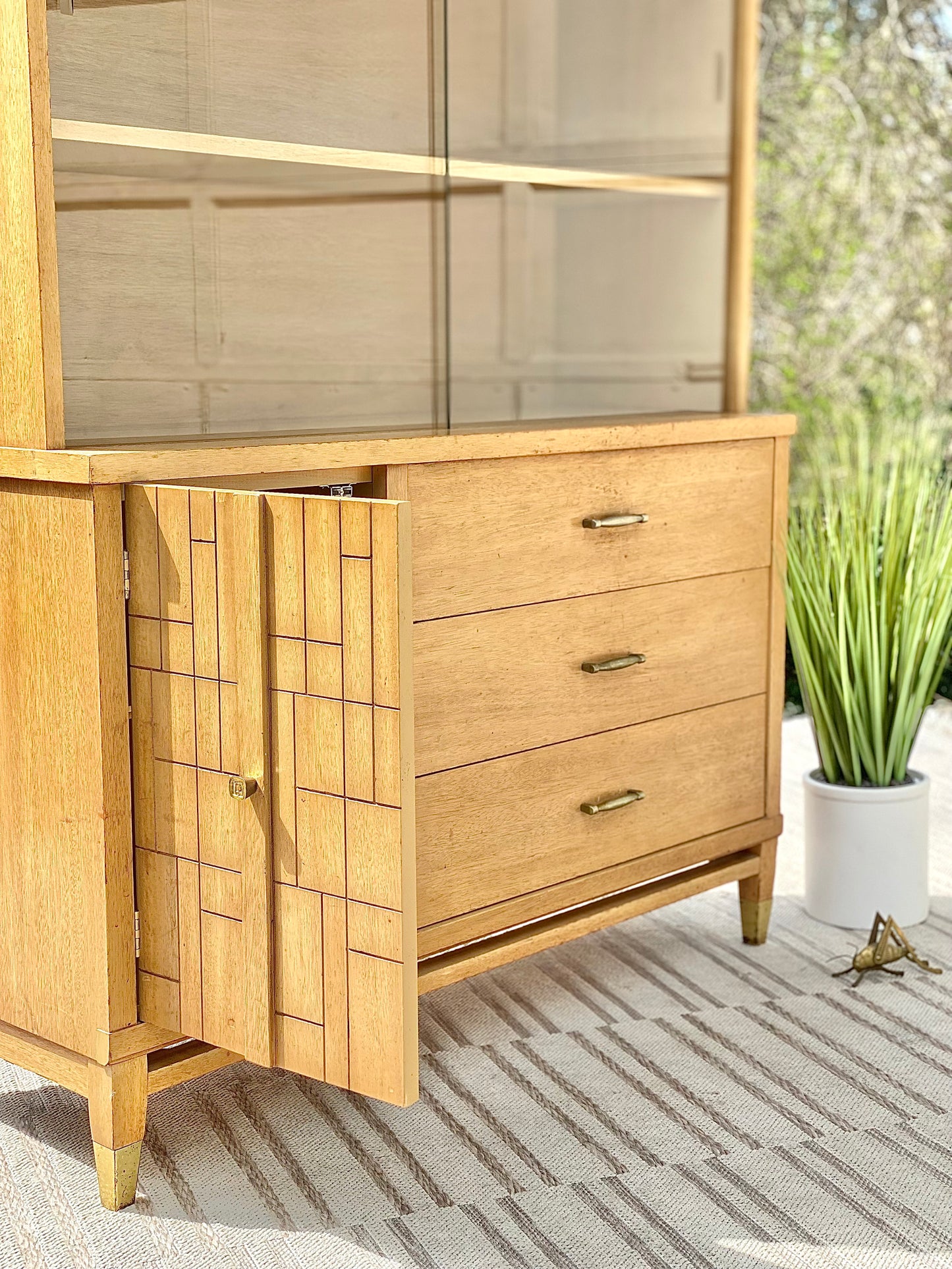 Vintage MCM Wooden Hutch