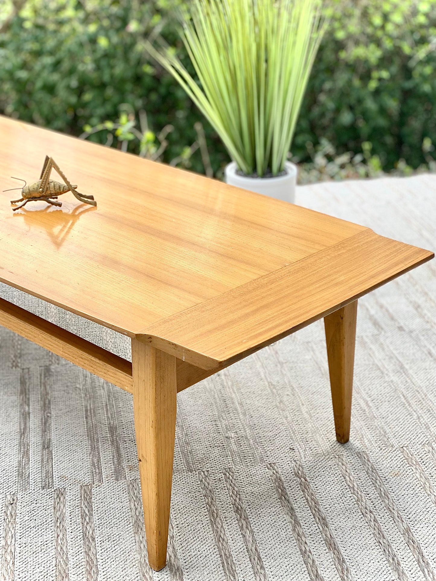 Vintage MCM Blonde Coffee Table