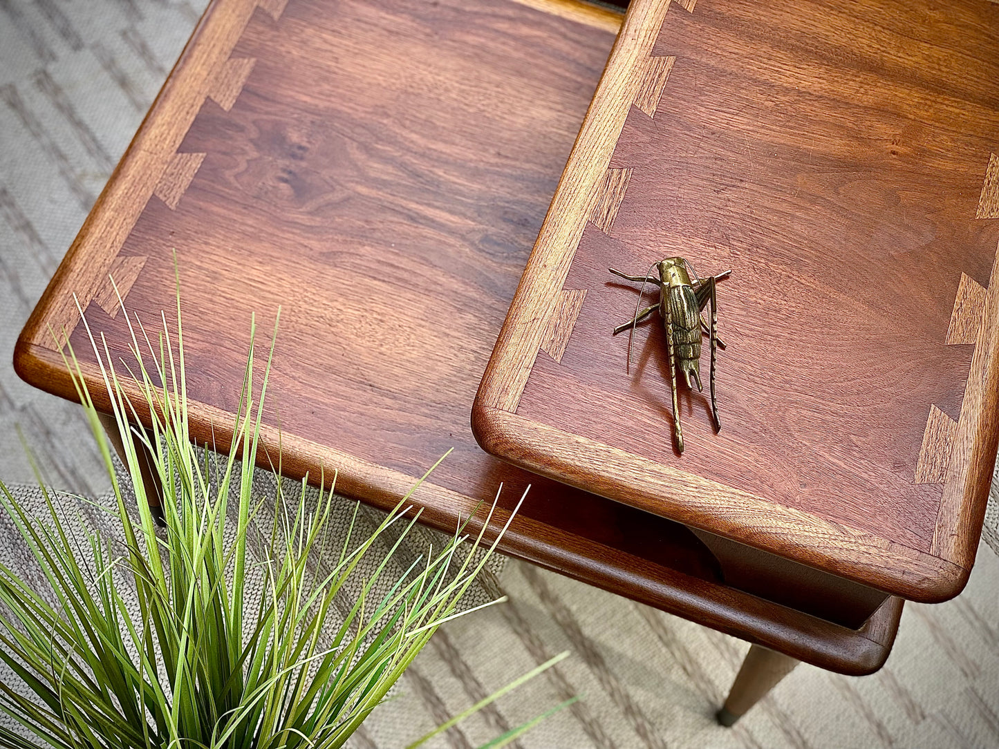 Vintage Pair of MCM Lane Acclaim Side Tables