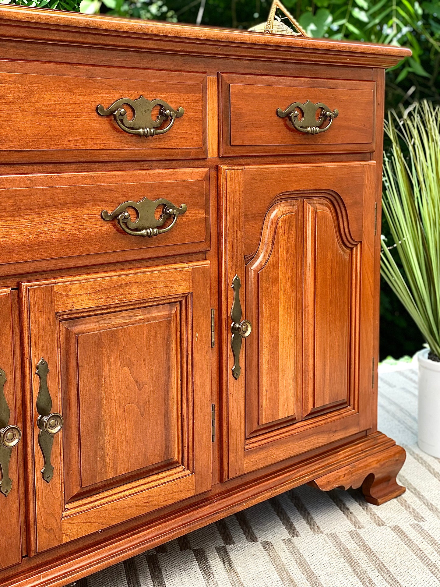 Vintage Taylor Jamestown Cherry Sideboard Buffet