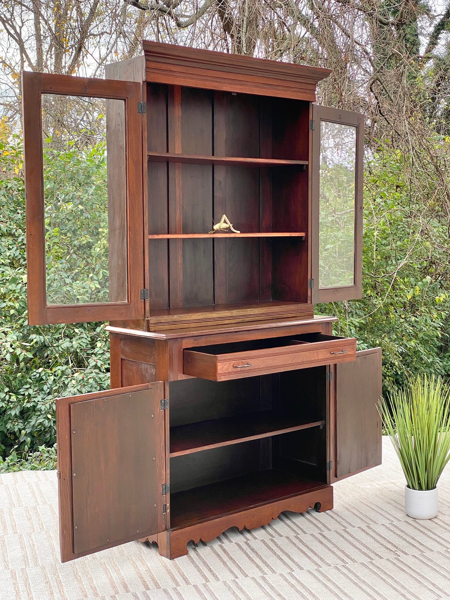 Vintage Wooden Farmhouse Cabinet