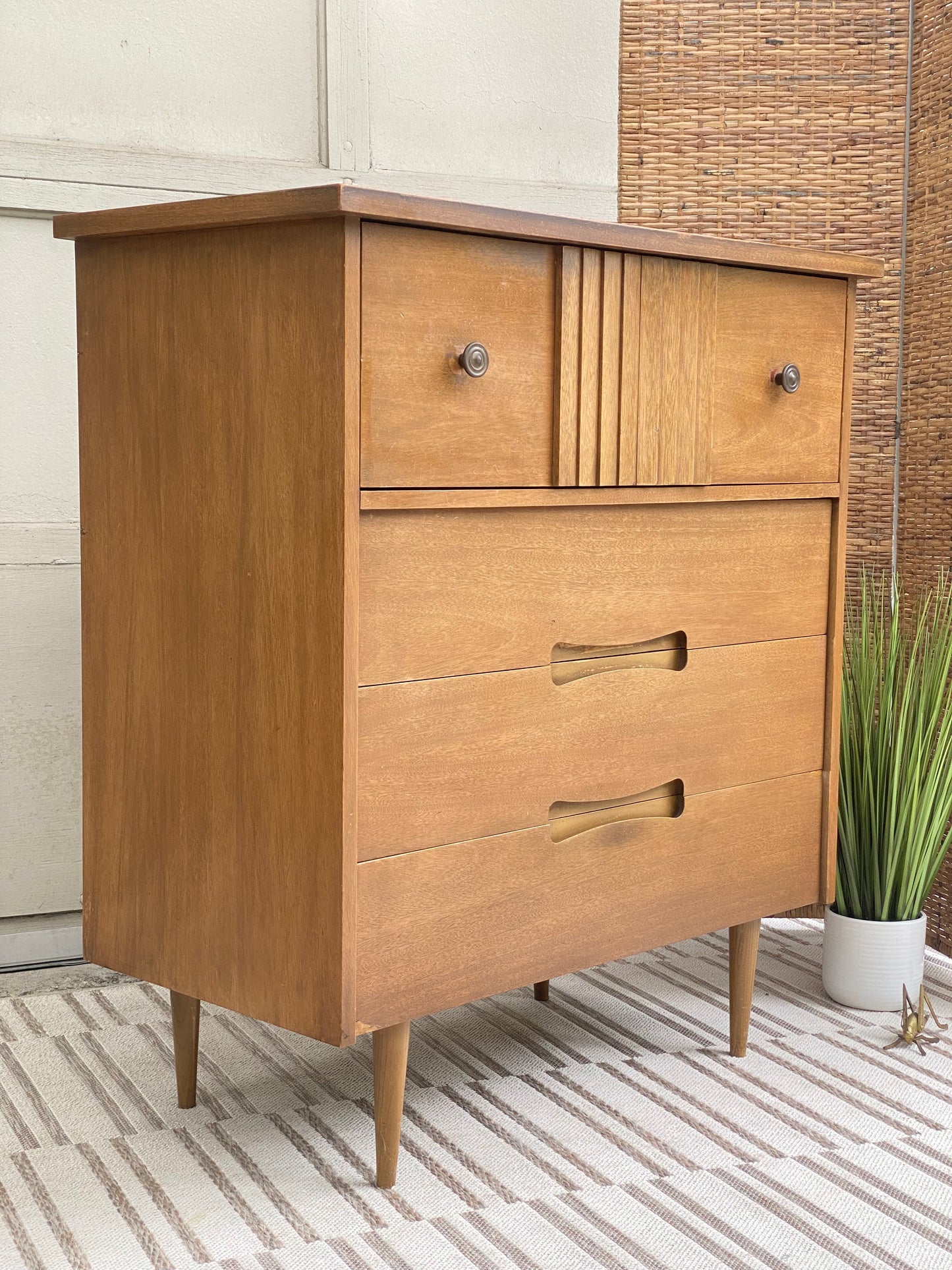 Vintage MCM 4 Drawer Dresser