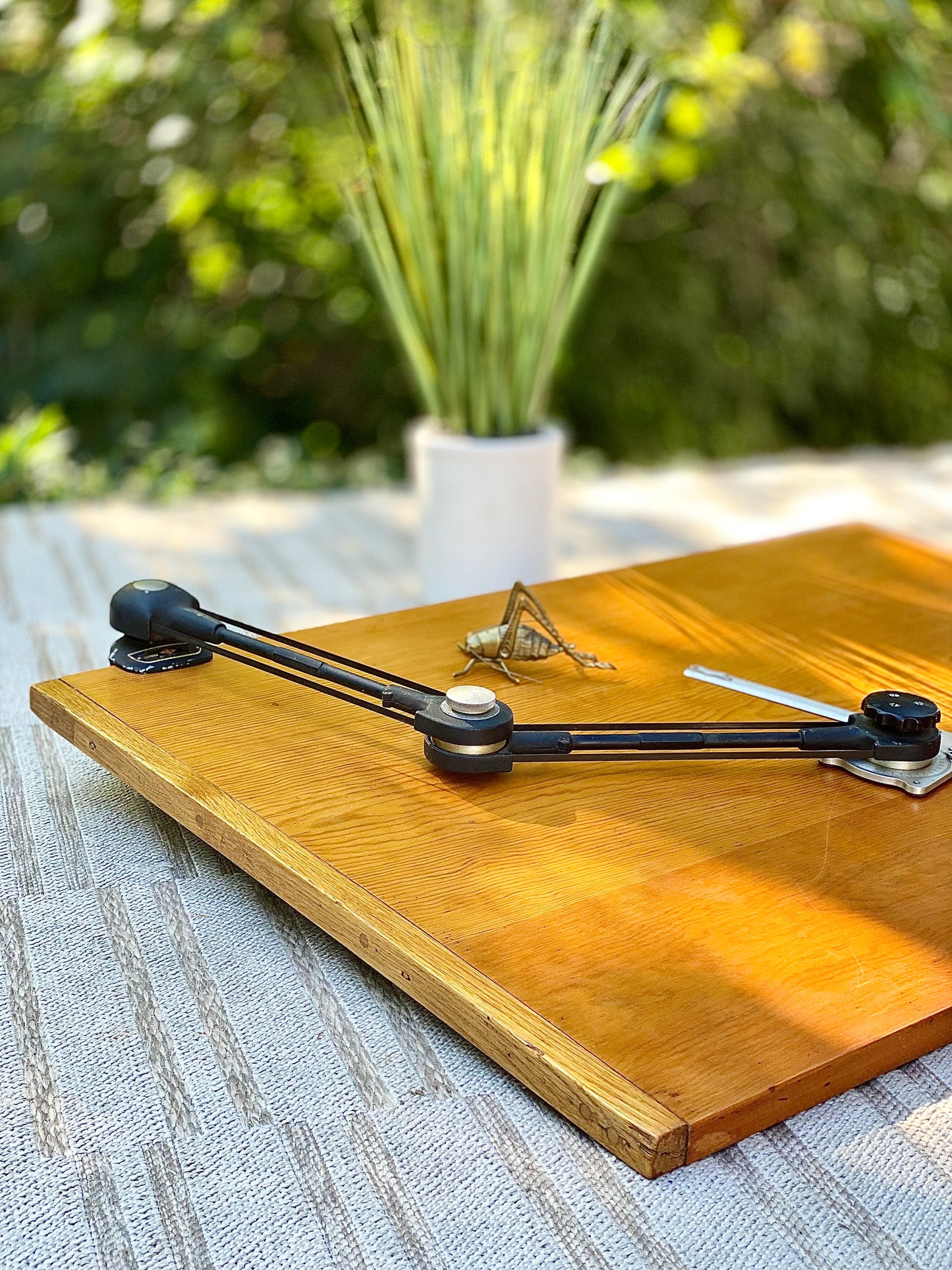 Vintage Bruning Wallace Drafting Table & Arm
