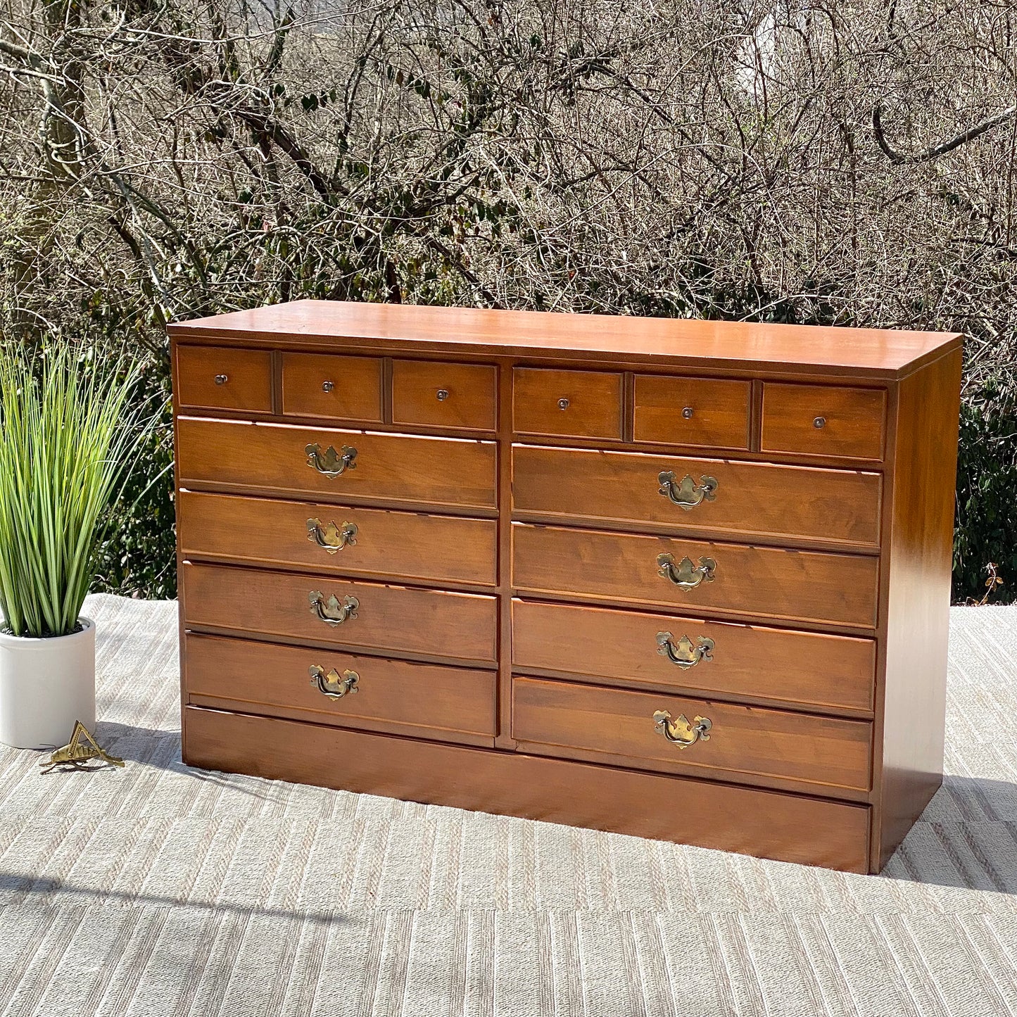 Vintage Pine 6 Drawer Dresser