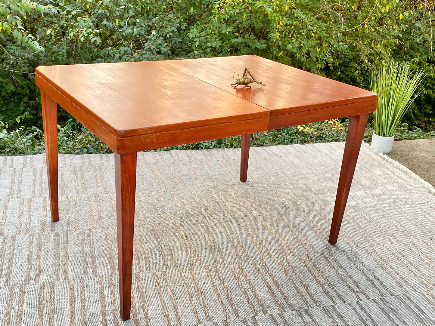 Vintage MCM Wooden Table w/ Leaf