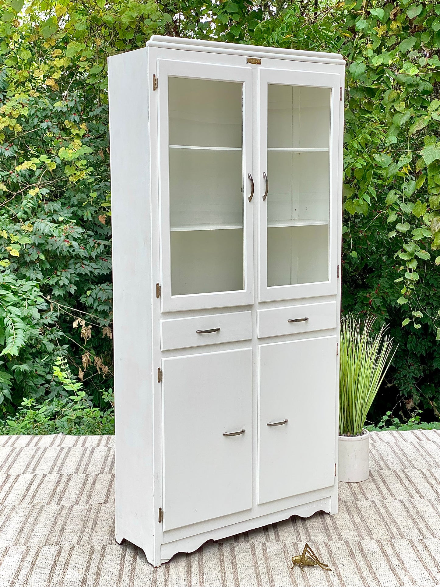 Vintage Scheirich White Storage Cabinet