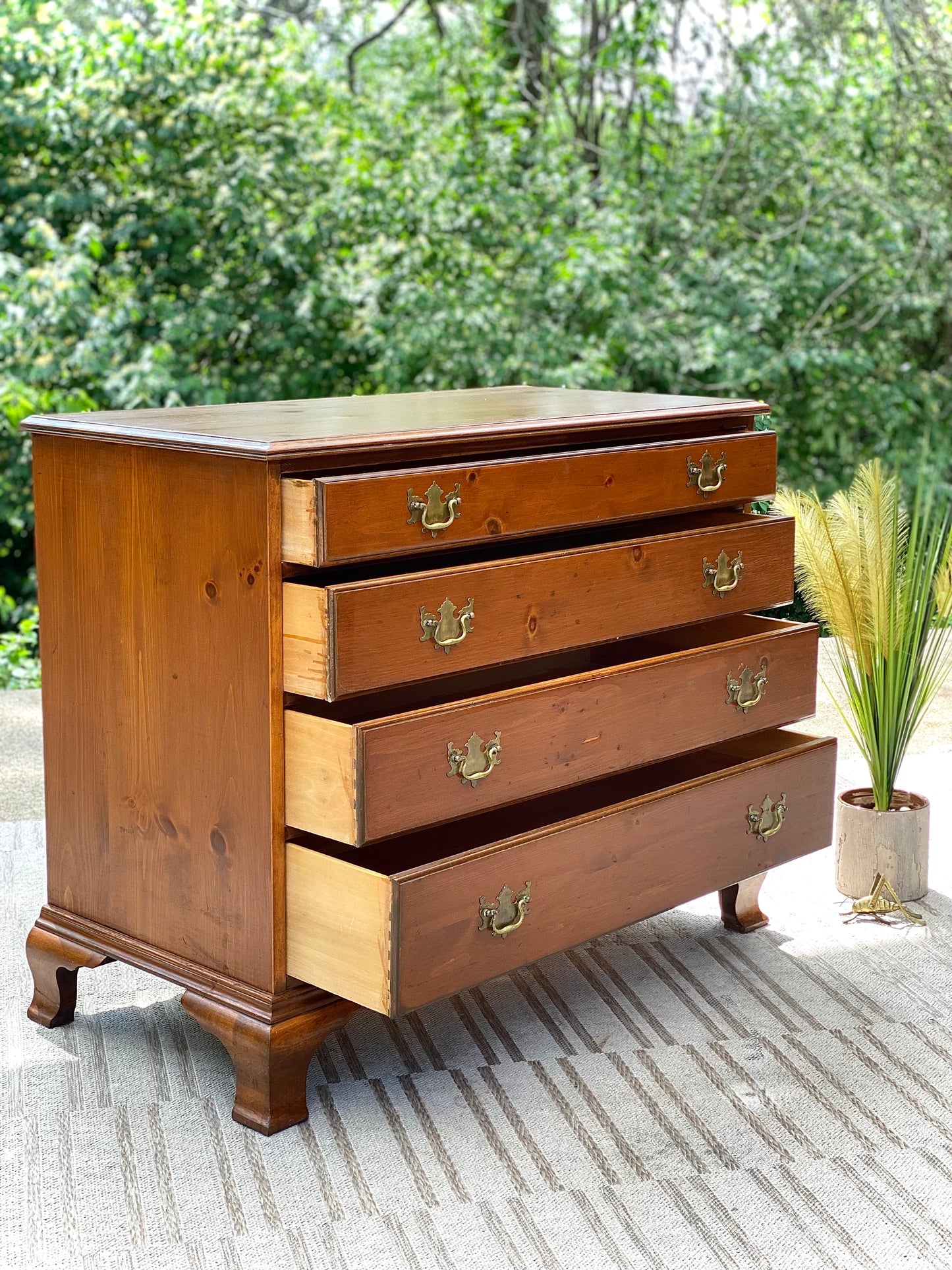 Vintage 4 Drawer Pine Dresser by Drexel