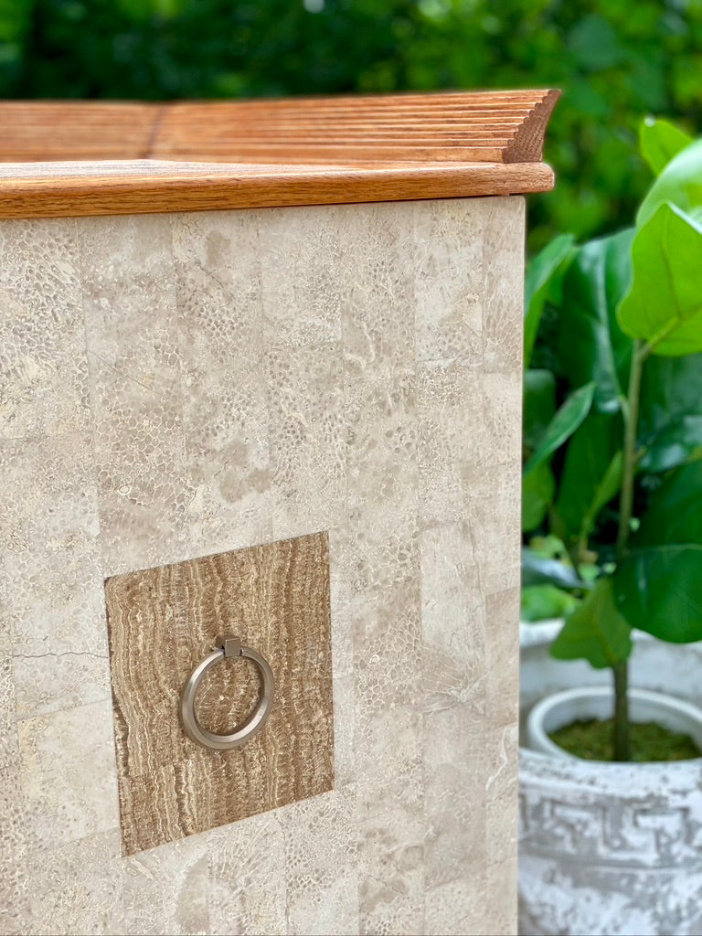 Petoskey Stone Buffet Sideboard Cabinet