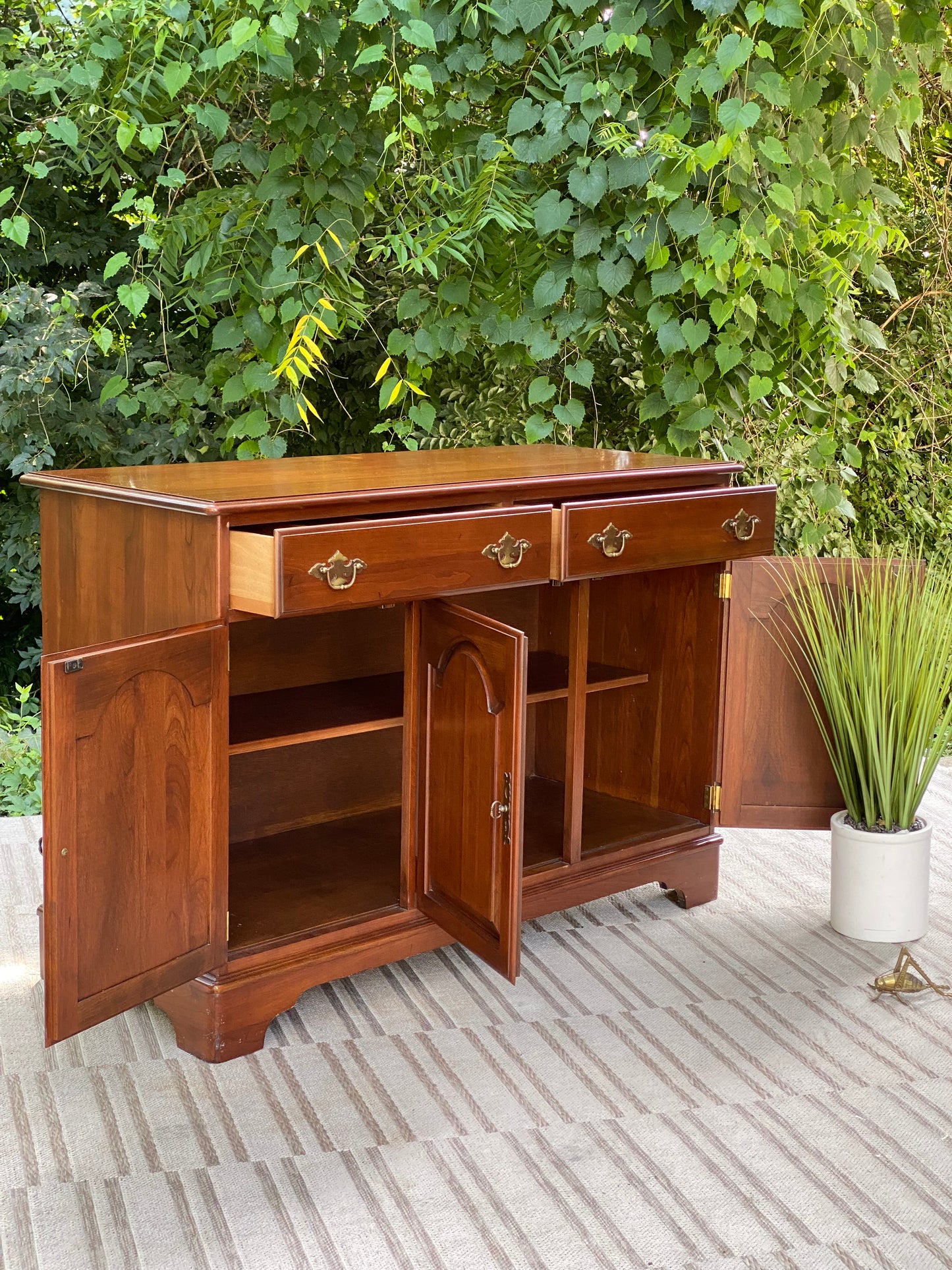 Solid Cherry Ethan Allen Buffet Credenza