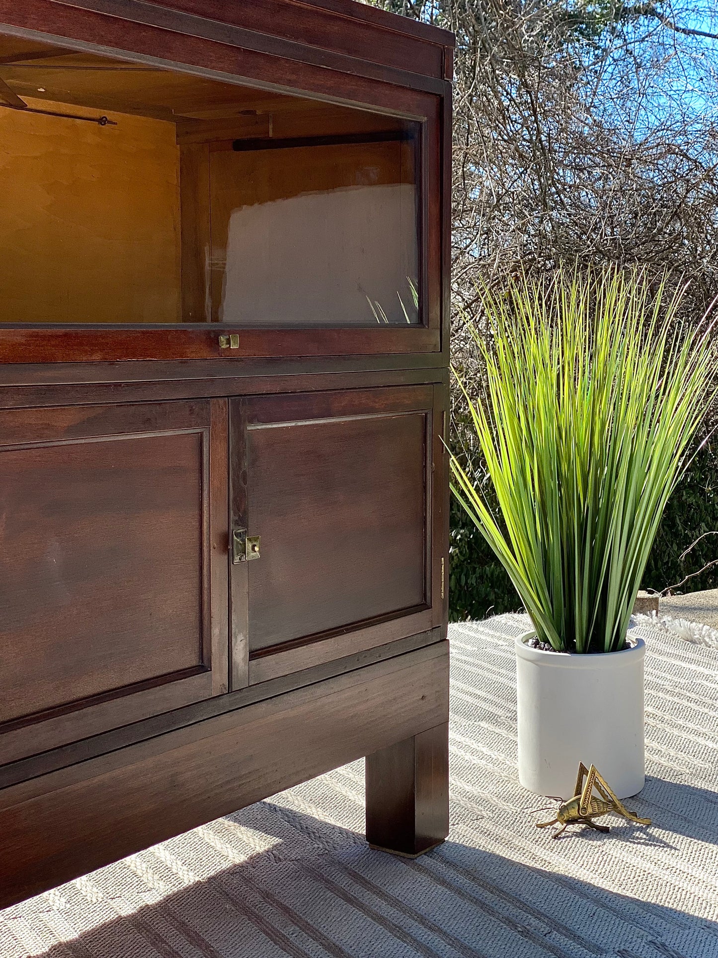 Vintage Mahogany 2 Stack Barrister Bookcase