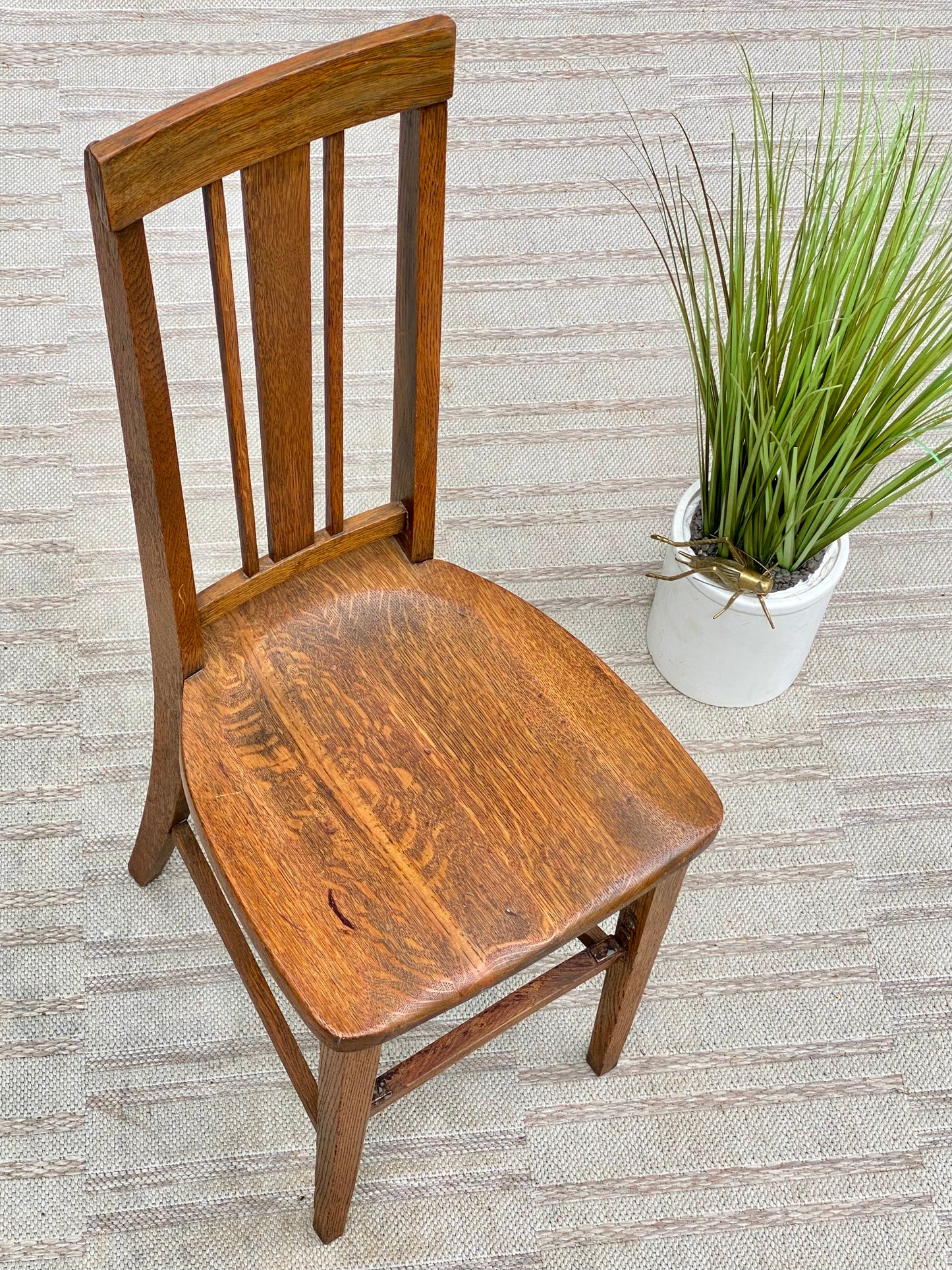 Vintage Arts & Crafts Crawford Oak Chair