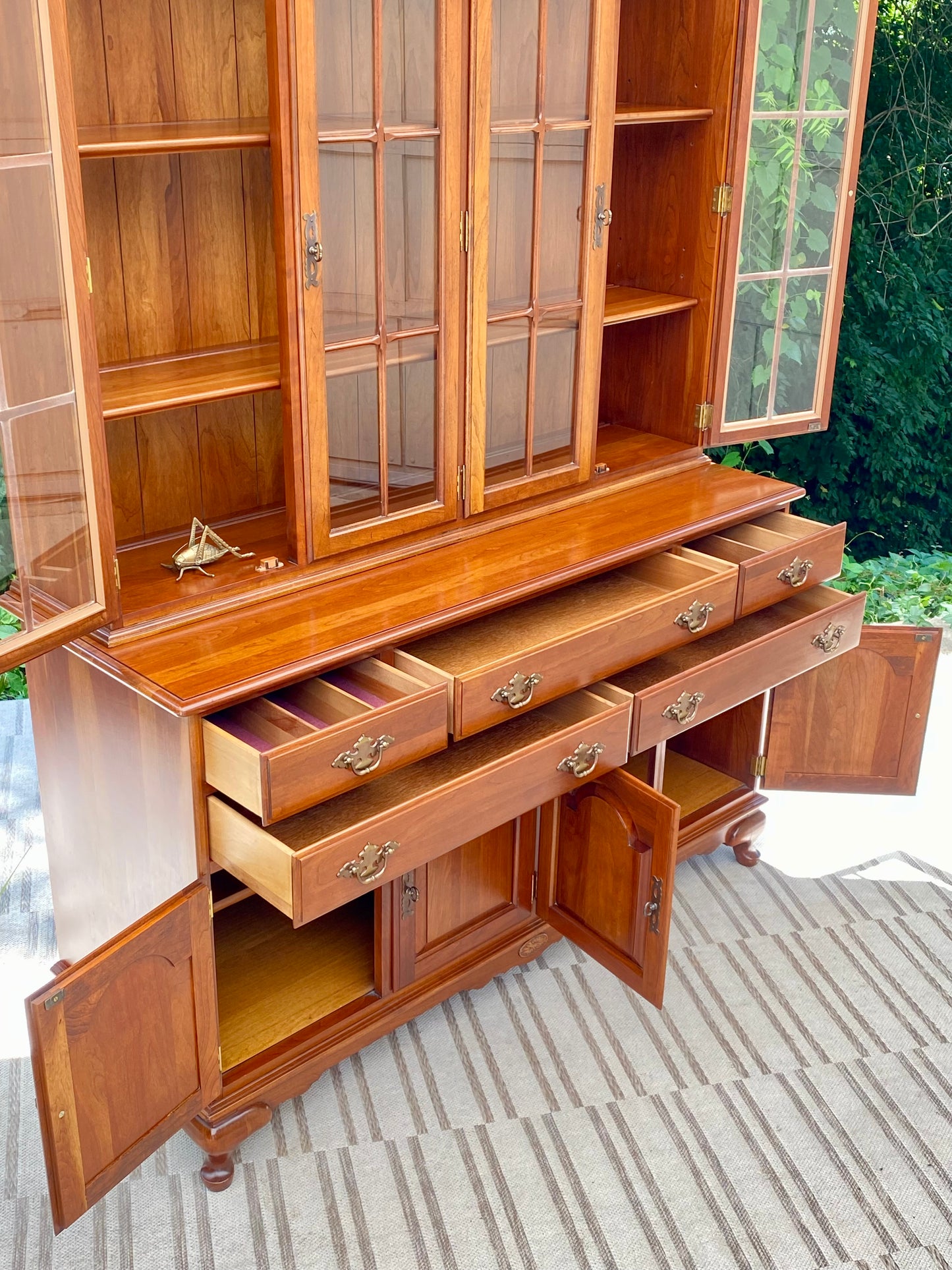 Ethan Allen Solid Cherry Hutch