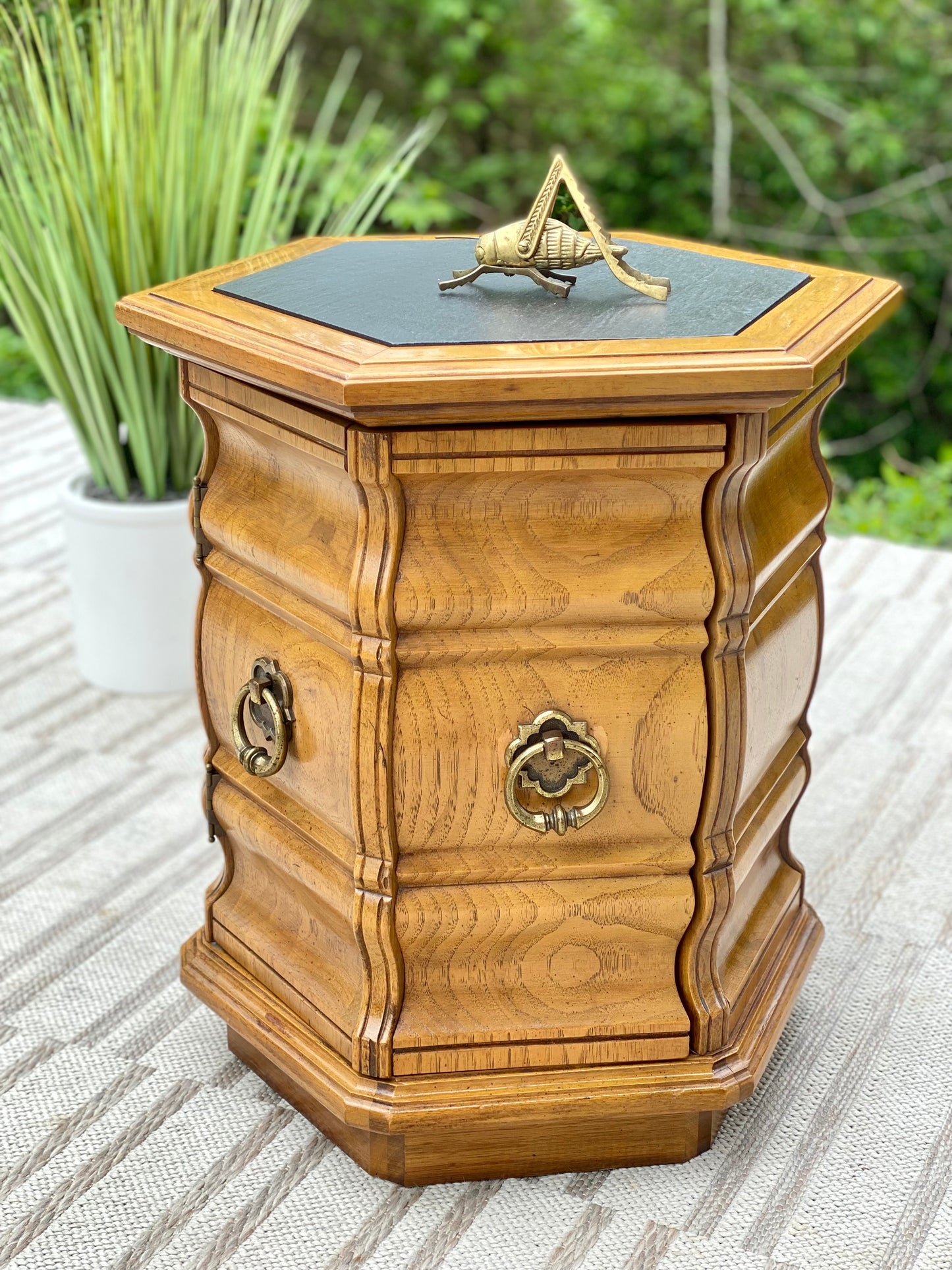 Vintage Thomasville Hexagon Side Table
