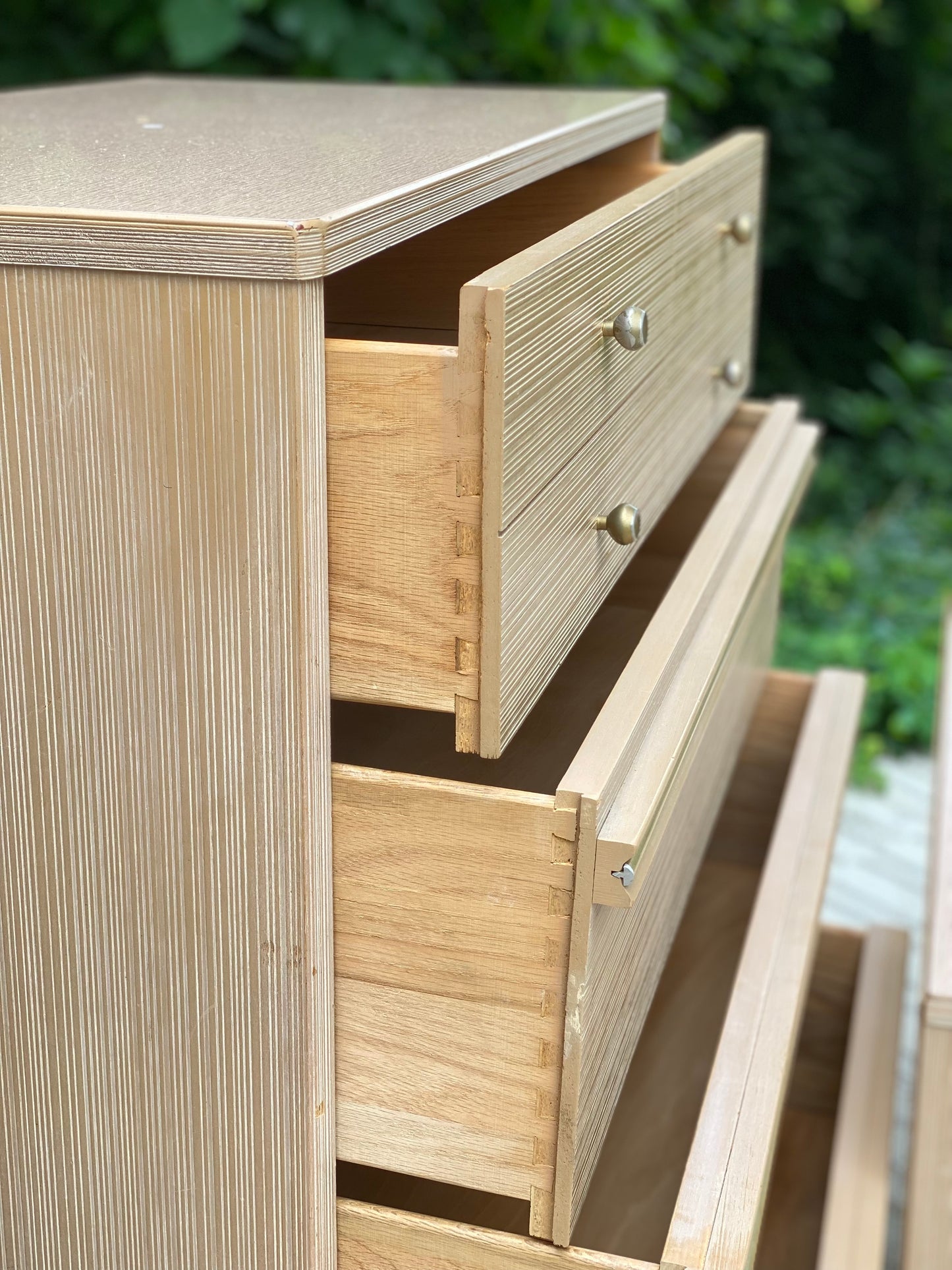 Vintage MCM Kroehler Highboy Dresser and Night Stand