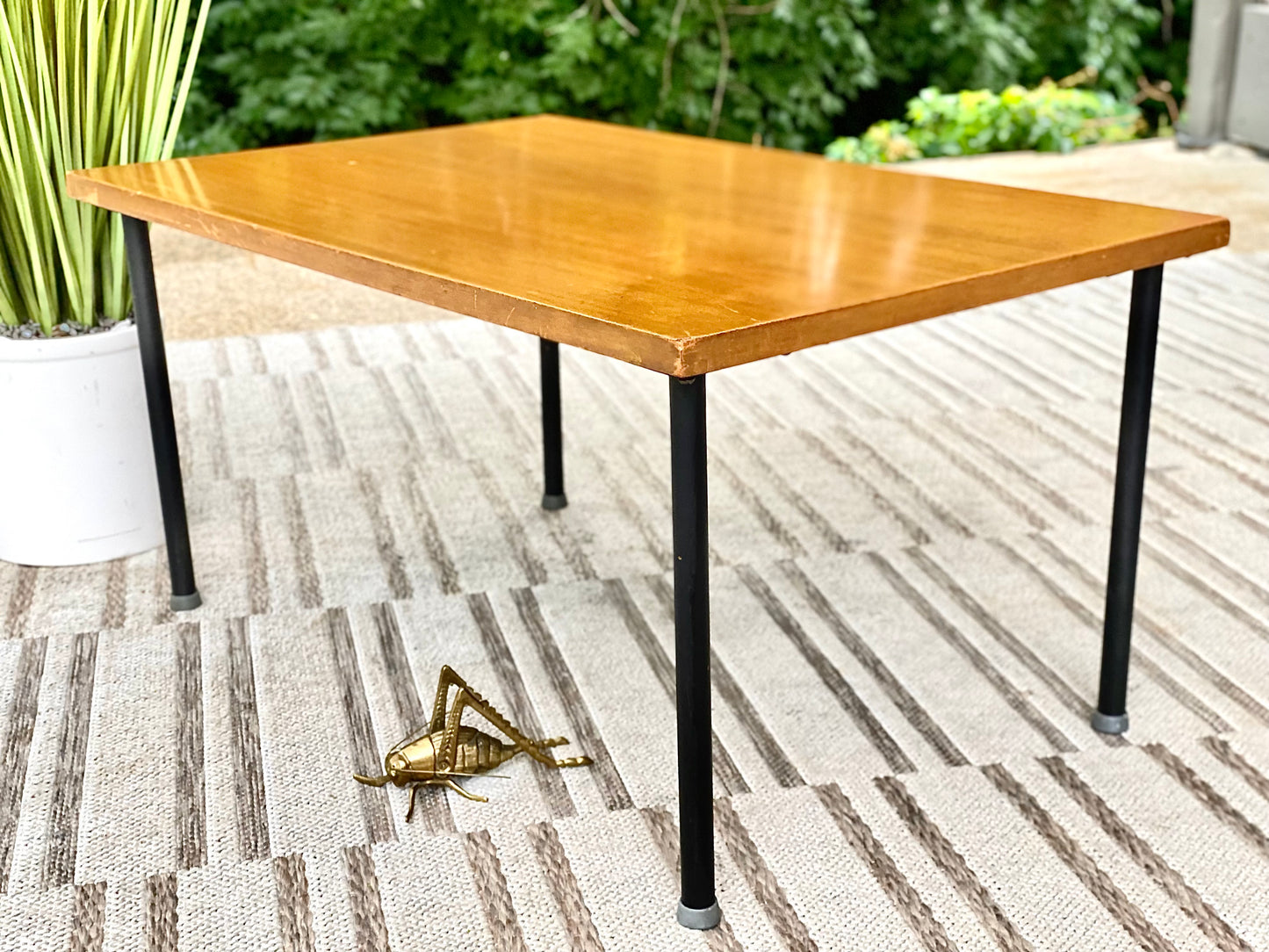 Vintage MCM Wooden Side Table
