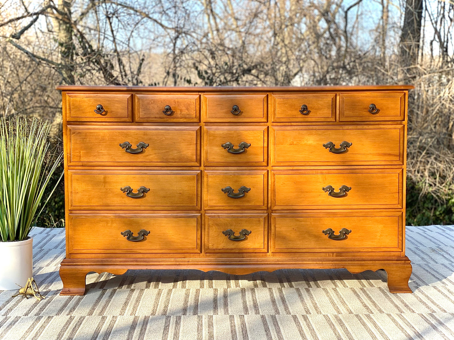 Mid Century Sumter 14 Drawer Dresser