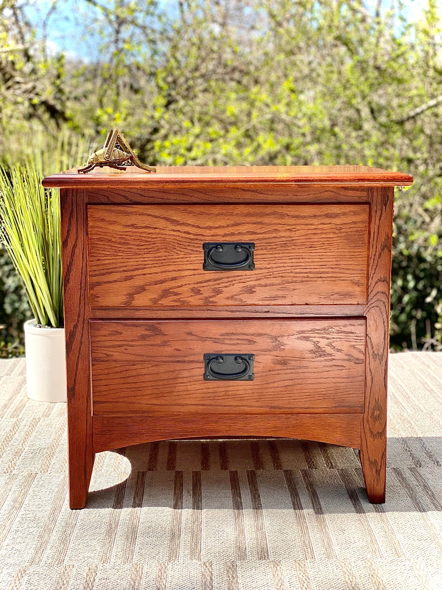 Arts & Crafts Style Wooden Night Stand
