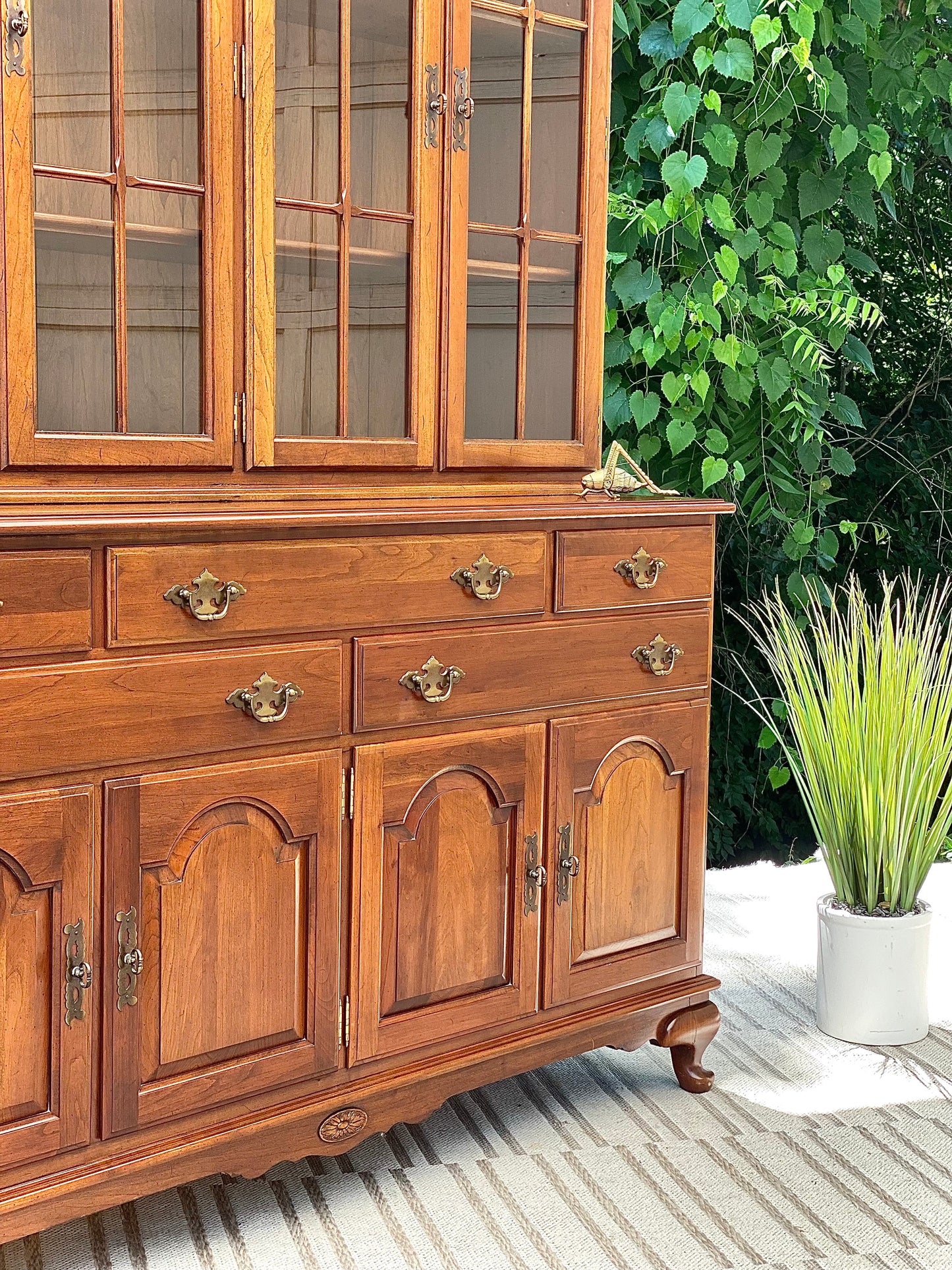 Ethan Allen Solid Cherry Hutch
