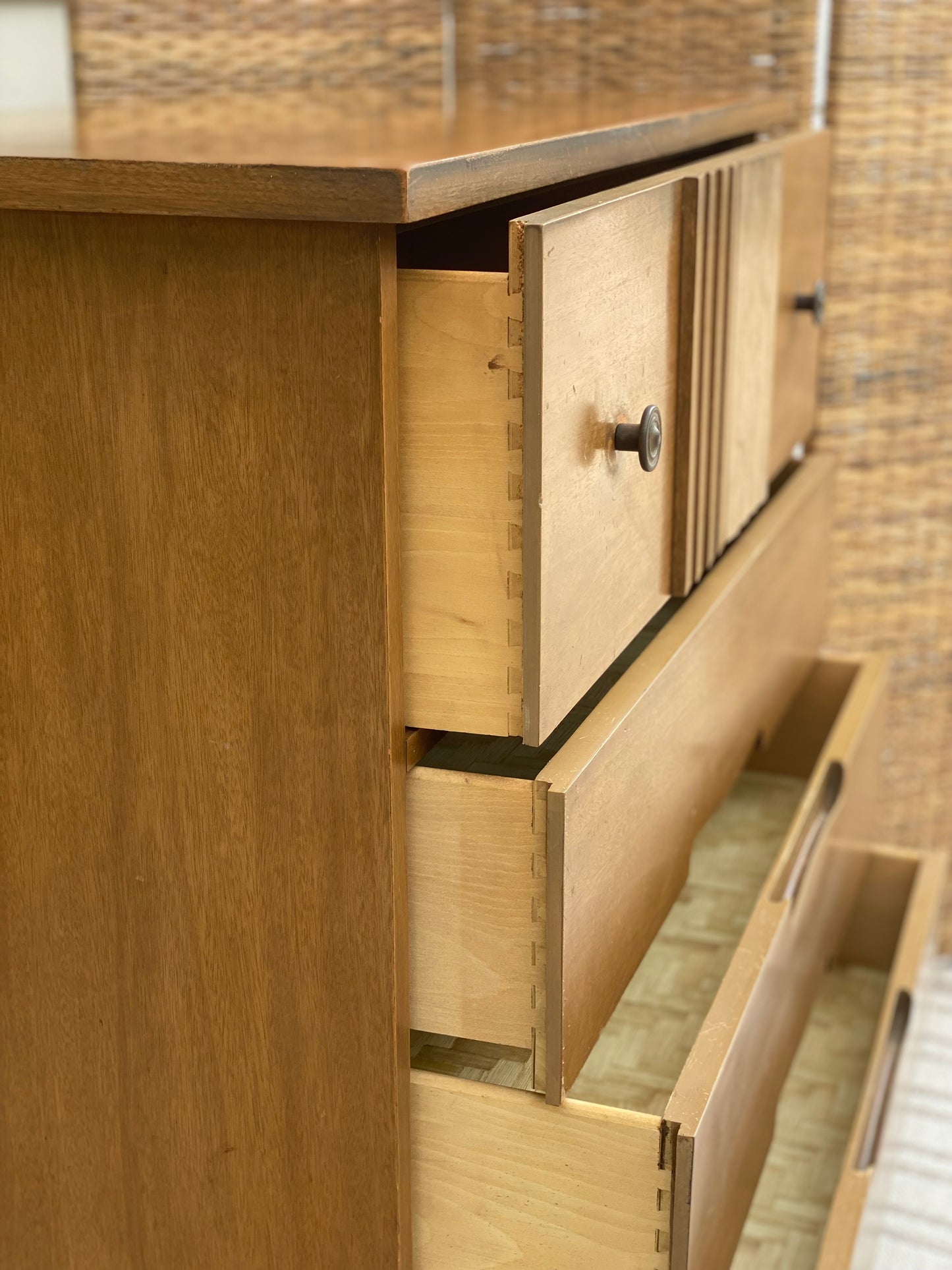 Vintage MCM 4 Drawer Dresser