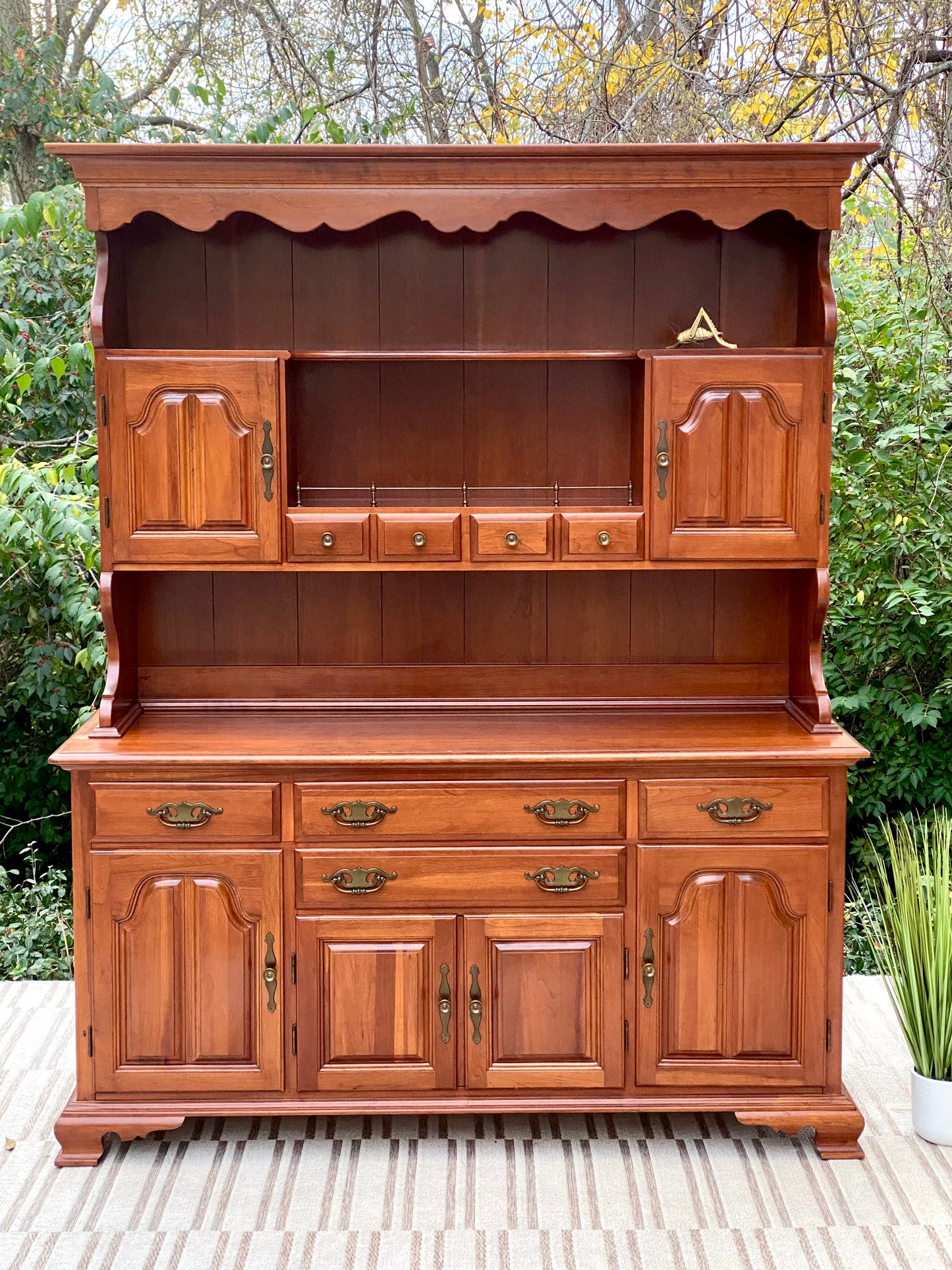 Vintage Taylor Jamestown Solid Cherry Hutch