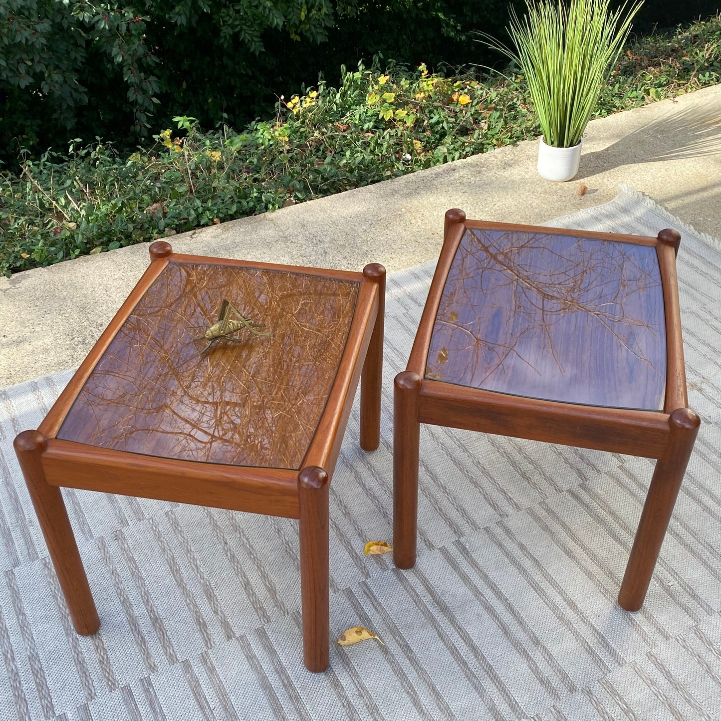 Vintage MCM Dixie Teak End Tables