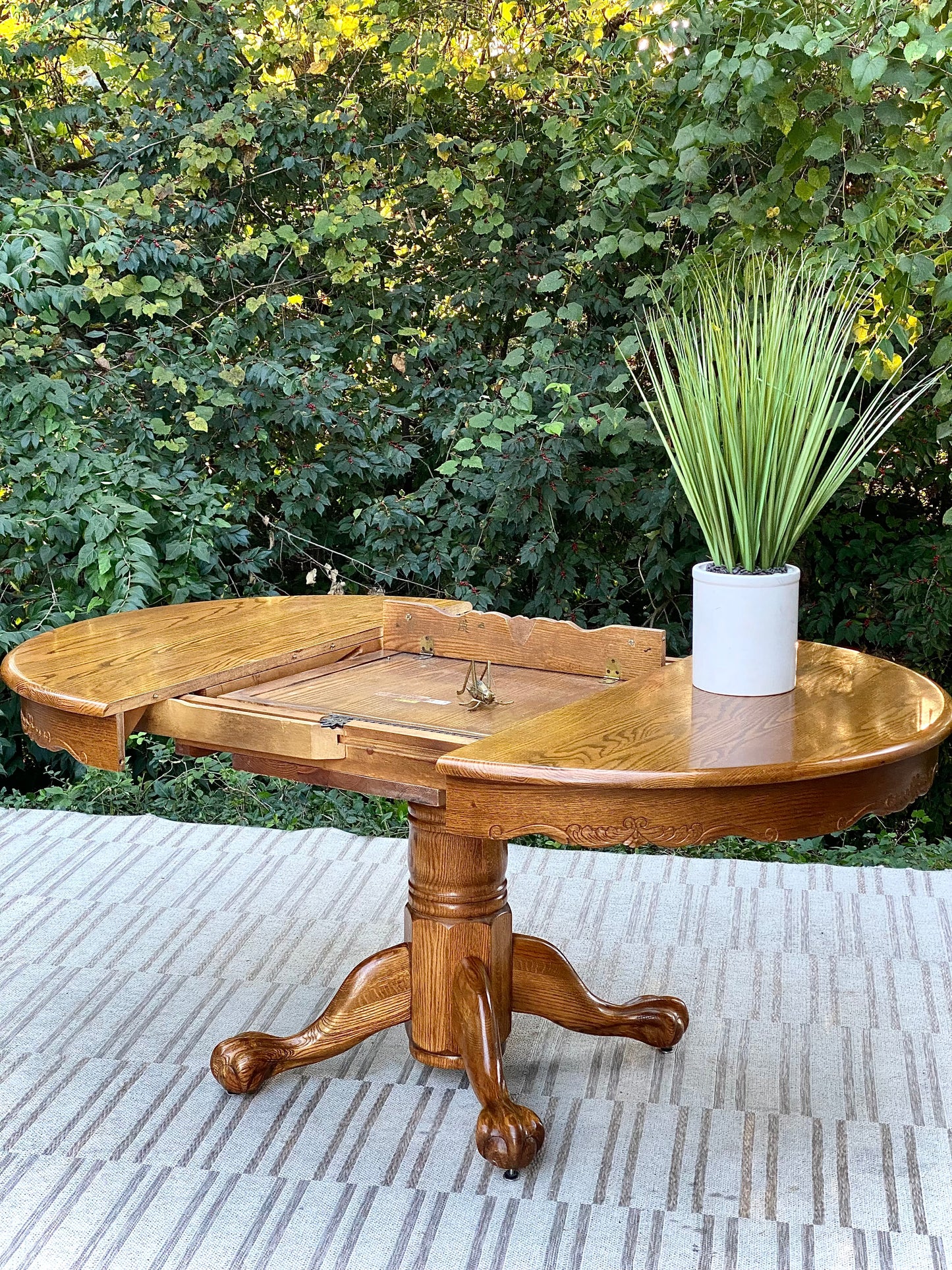Nice Wooden Extending Dining Table