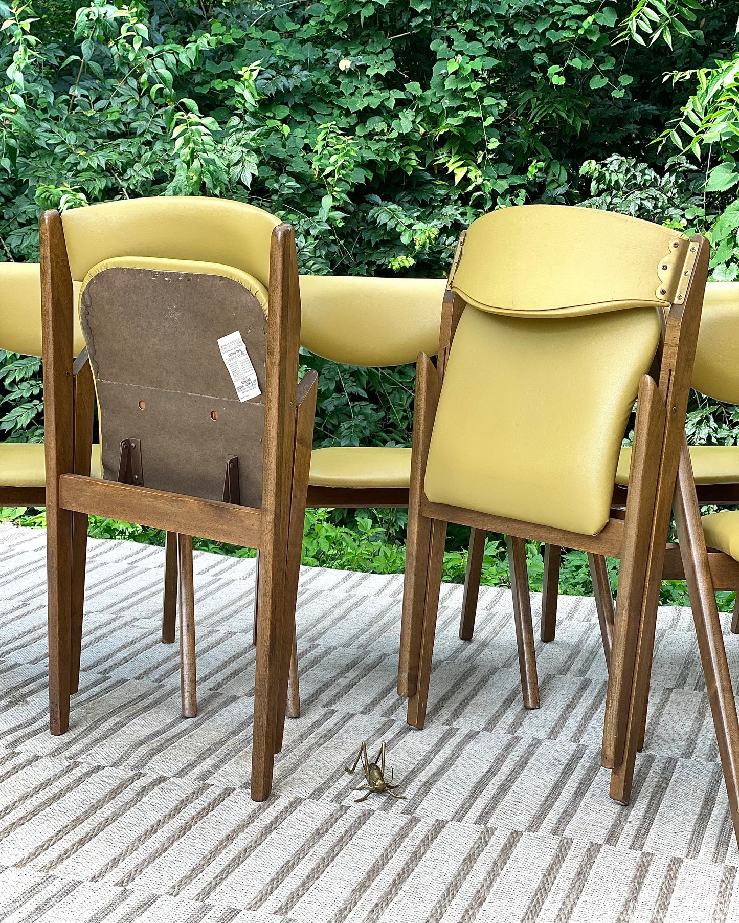 Set of 6 MCM Wonderfold Vinyl Chairs