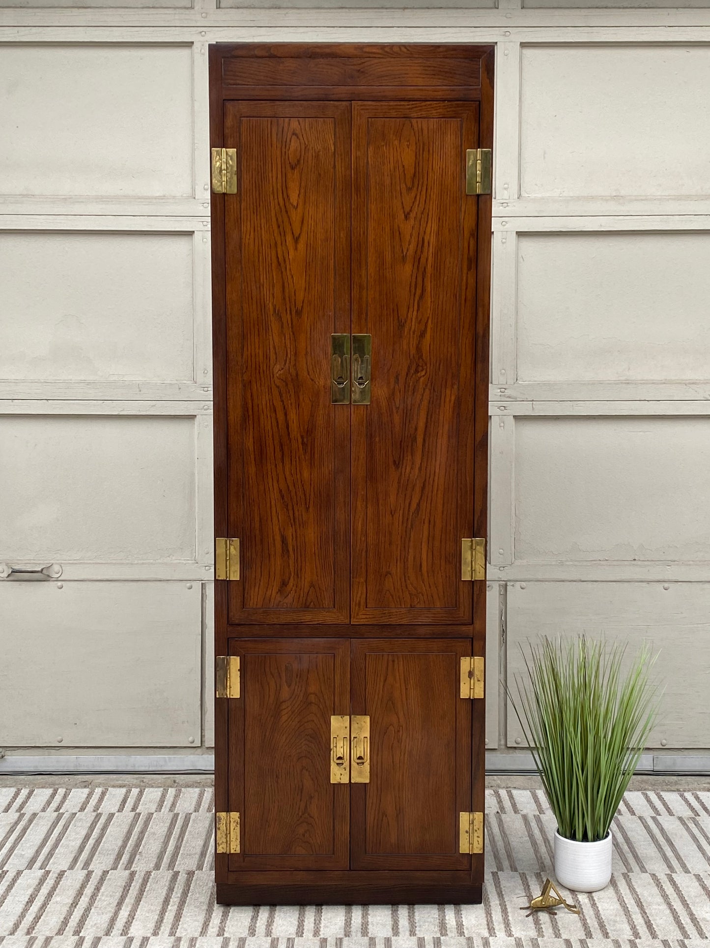 Vintage Henredon Tall Armoire Cabinet