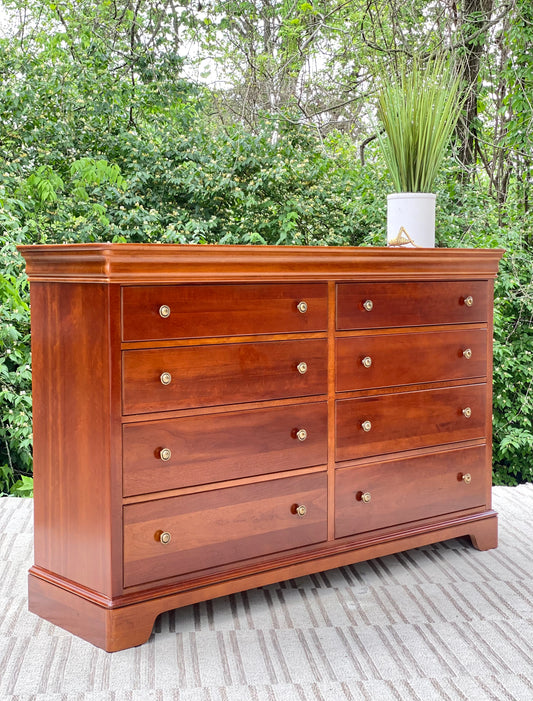 Wooden Stanley 8 Drawer Dresser