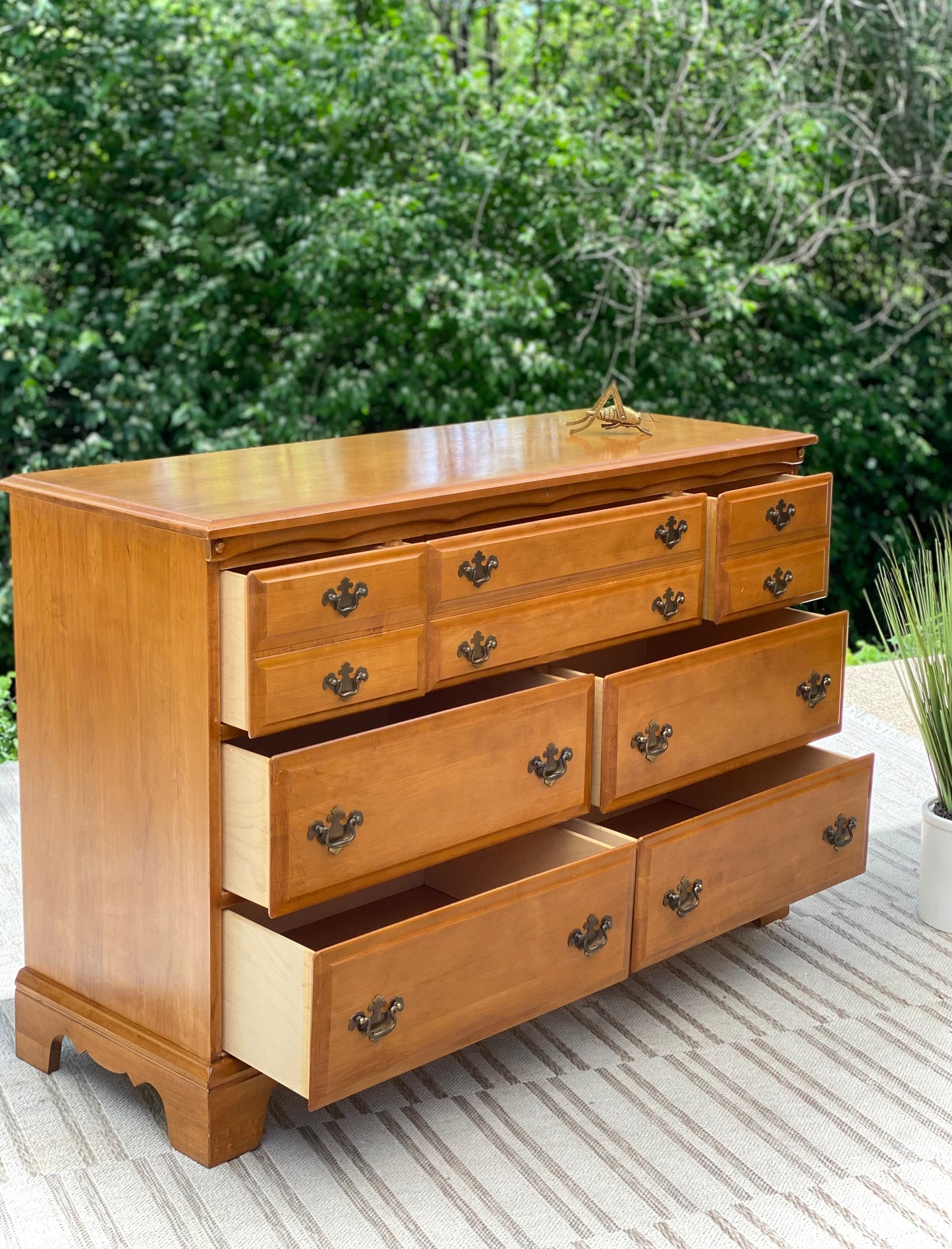Vintage Wooden 7 Drawer Dresser