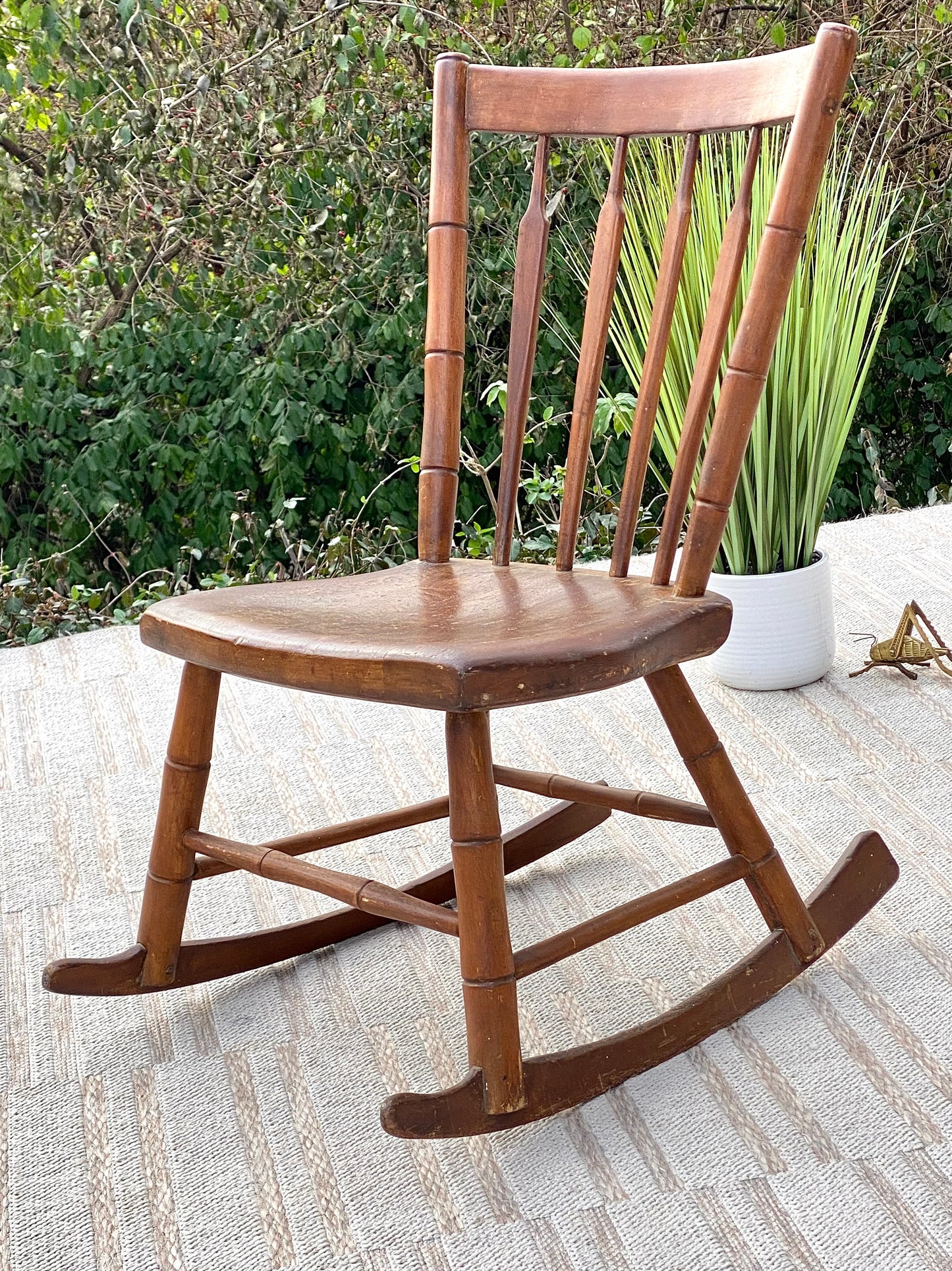 Vintage Wooden Accent Chair