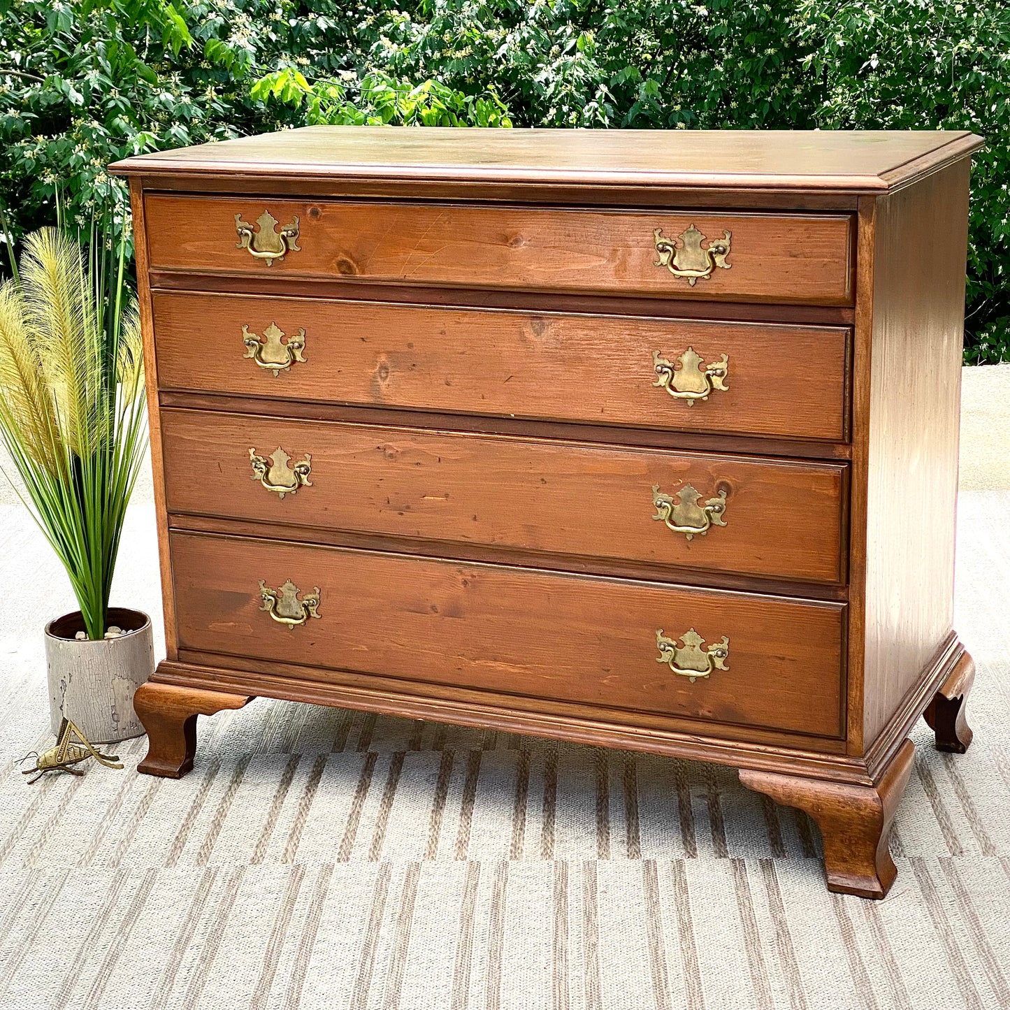 Vintage 4 Drawer Pine Dresser by Drexel