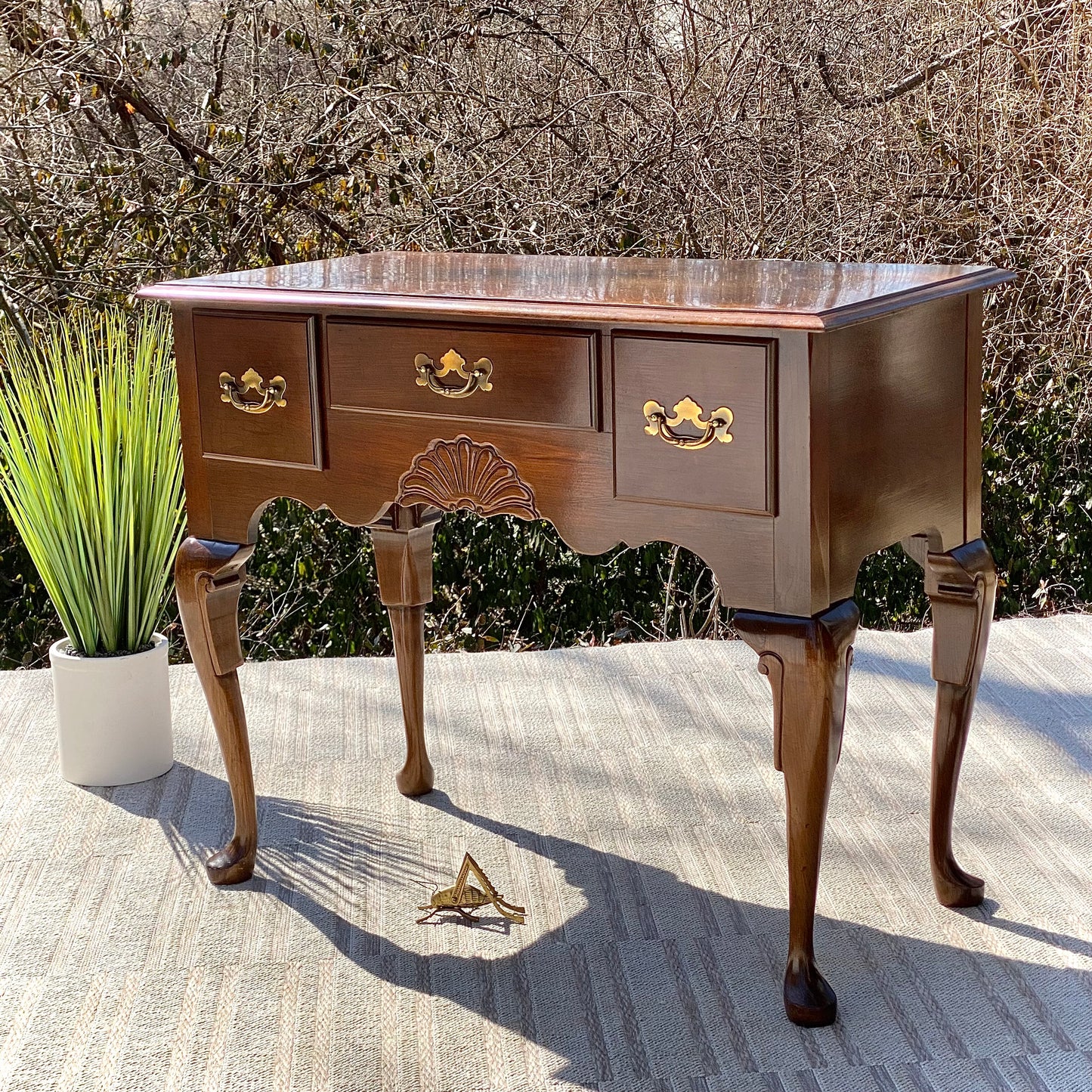 Vintage Wooden Hallway Secretary Table