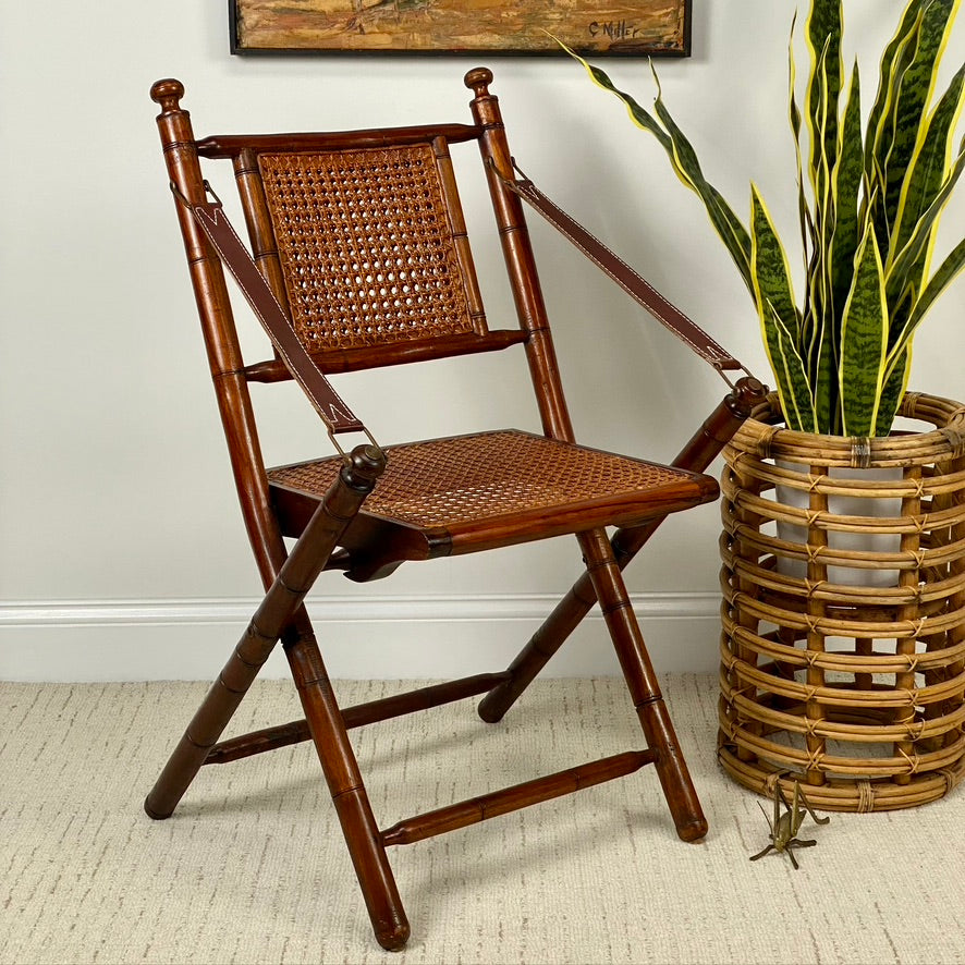 Folding Cane Chair The Velvet Cricket