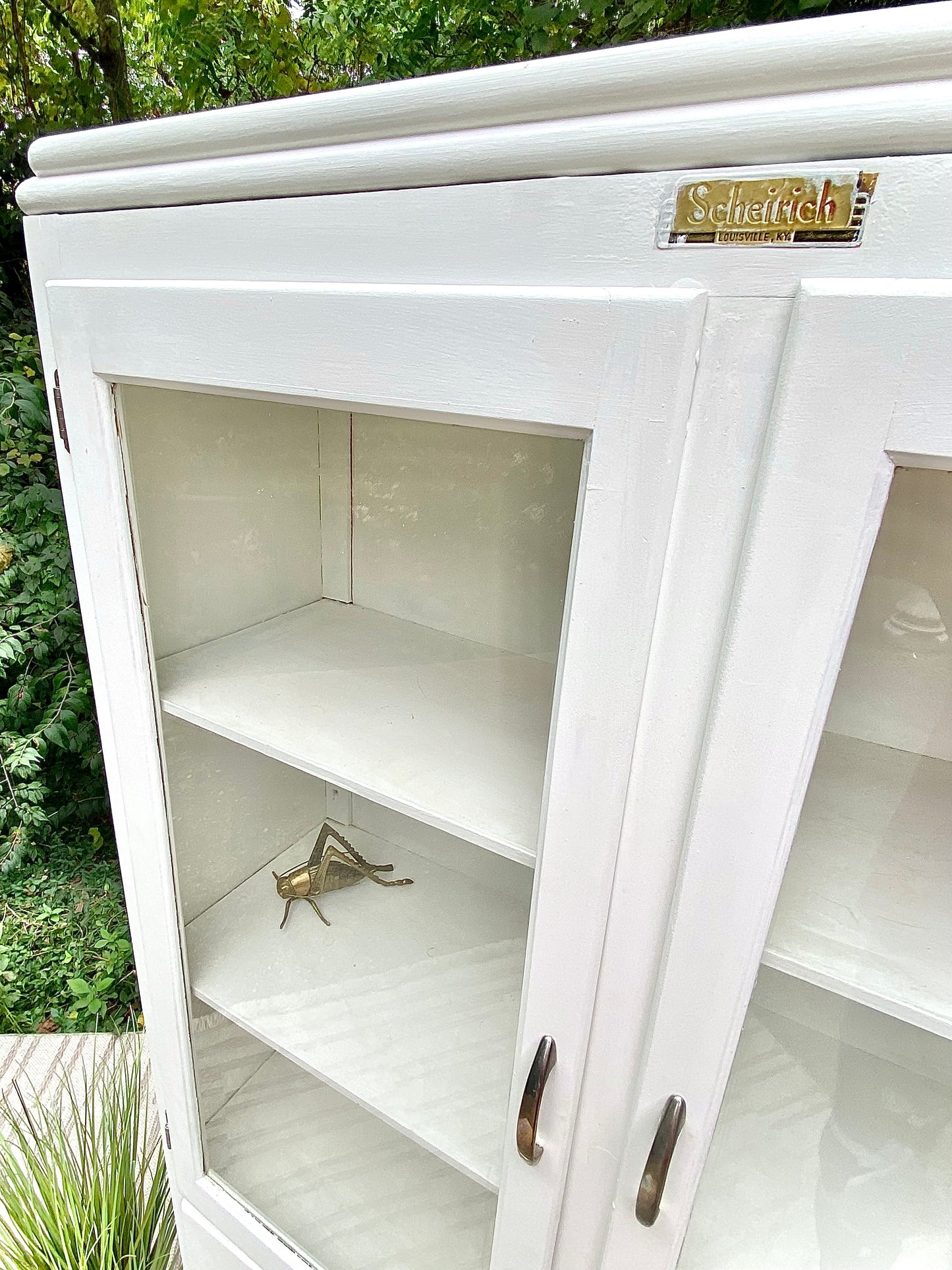 Vintage Scheirich White Storage Cabinet
